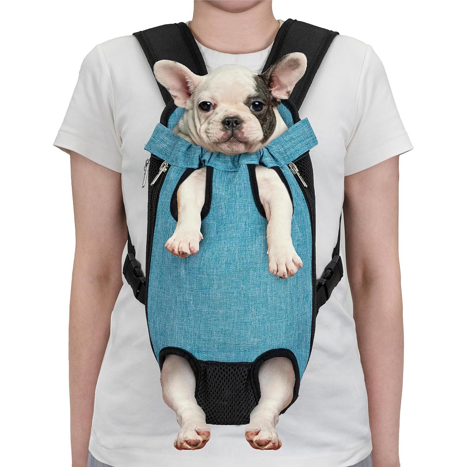 Mochila Transportadora PetAmi Pequeña Azul Marino 2,27-4,08 kg