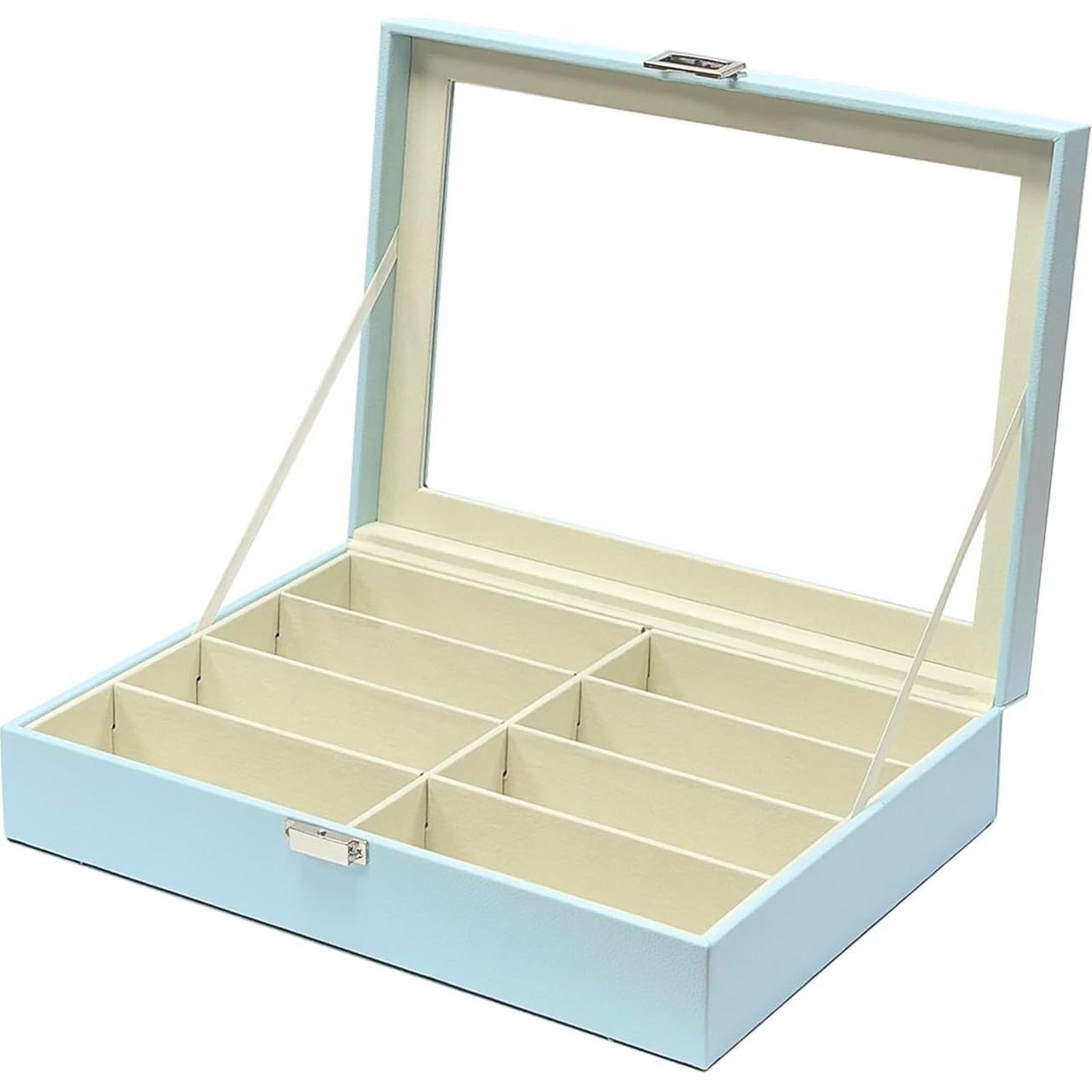 Organizador de Gafas de Sol UnionPlus 8 Compartimentos Azul