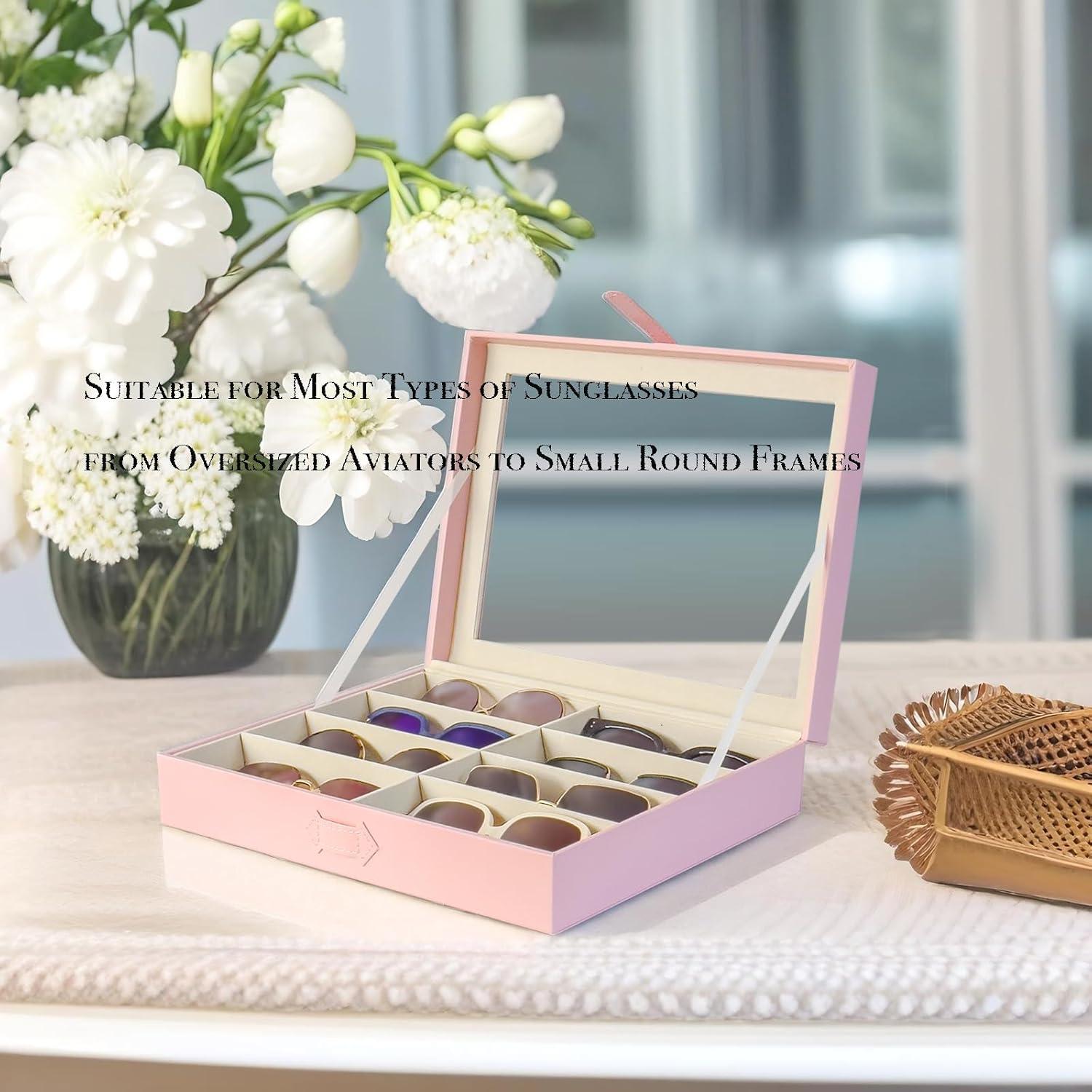 Organizador de Gafas de Sol Union Rosa 8 Ranuras