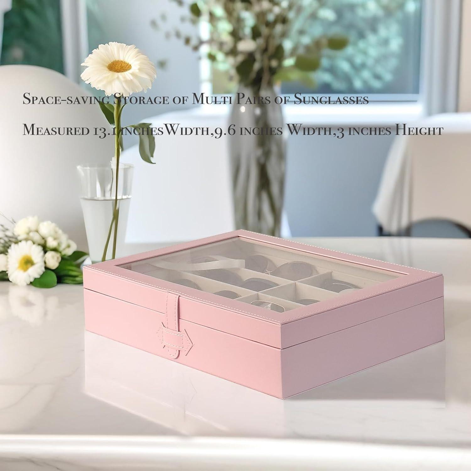 Organizador de Gafas de Sol Union Rosa 8 Ranuras