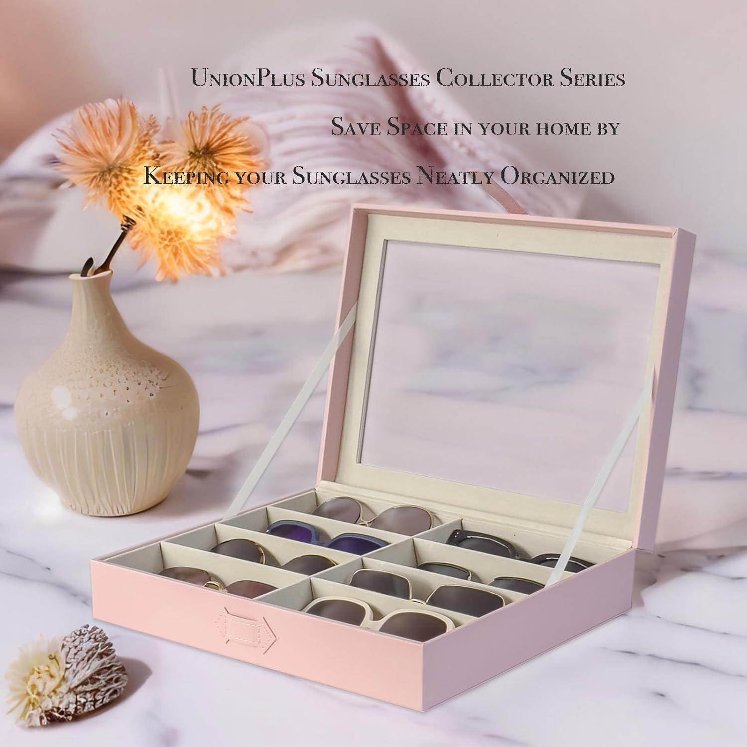 Organizador de Gafas de Sol Union Rosa 8 Ranuras