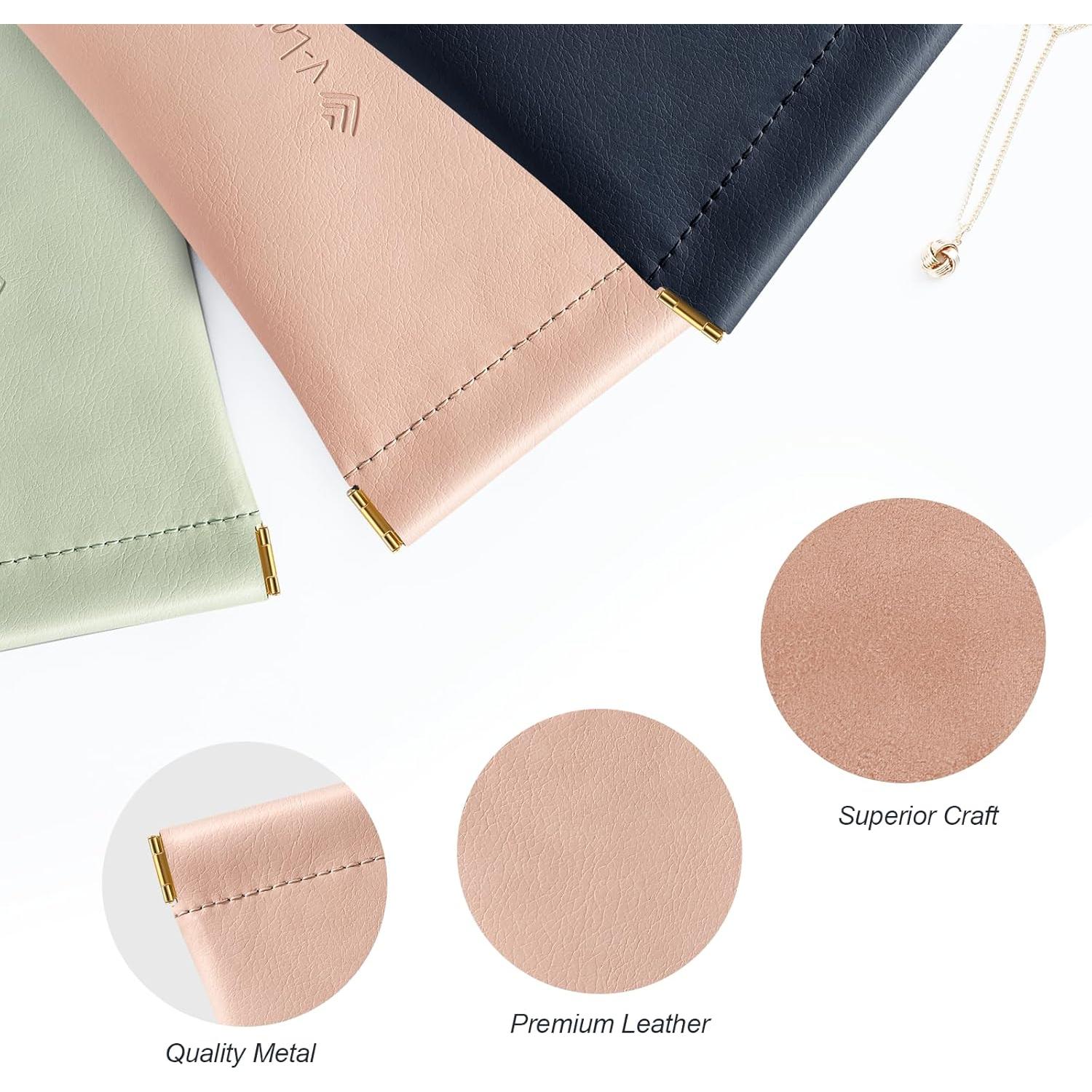 Estuche para Gafas Suave 2 Pack - Cuero PU Ligero