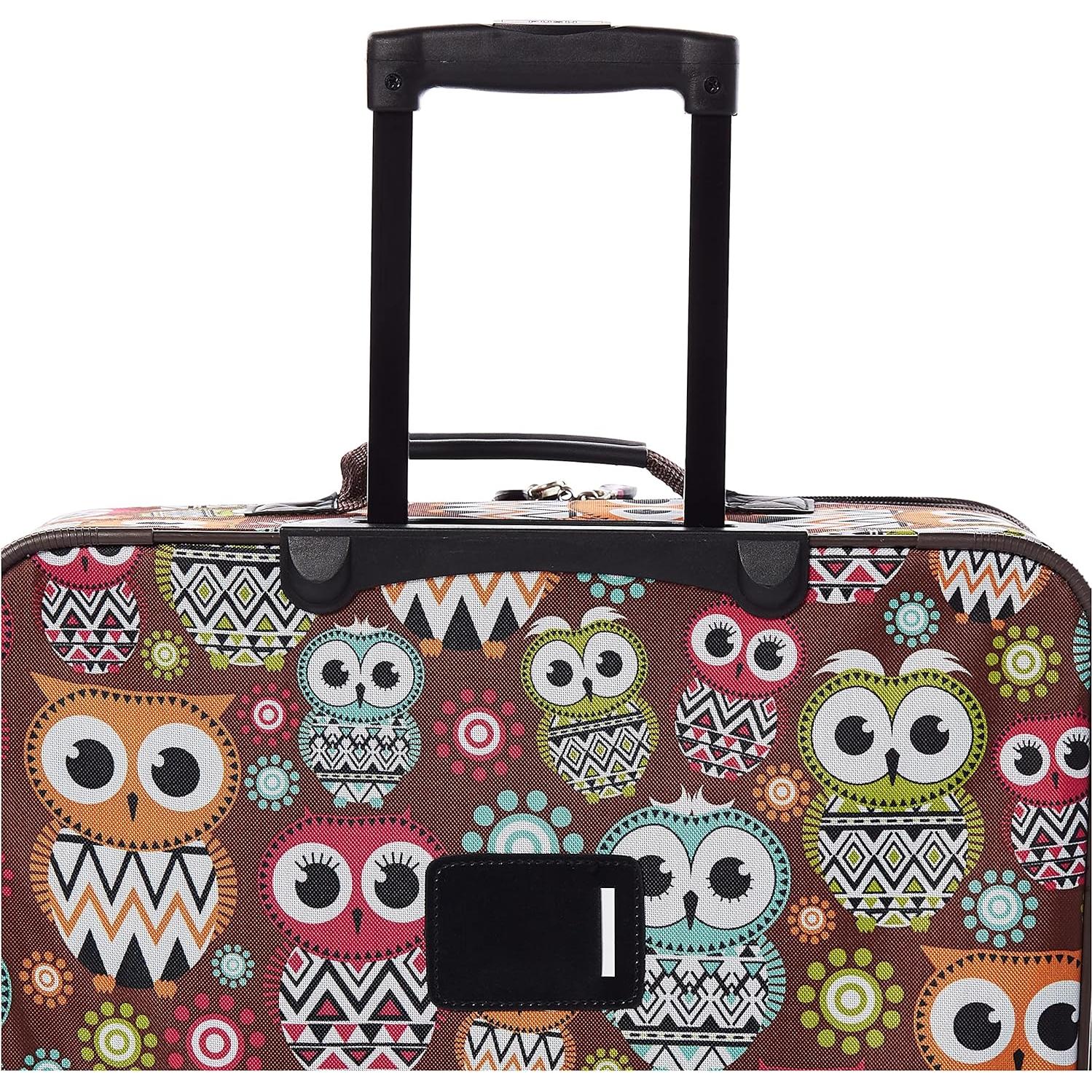 Juego de Equipaje Rockland Jungle Expandible 4 Piezas Búho