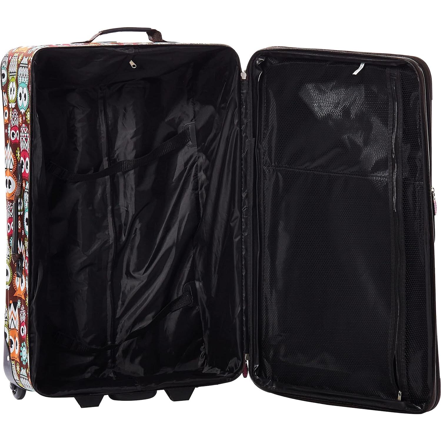 Juego de Equipaje Rockland Jungle Expandible 4 Piezas Búho