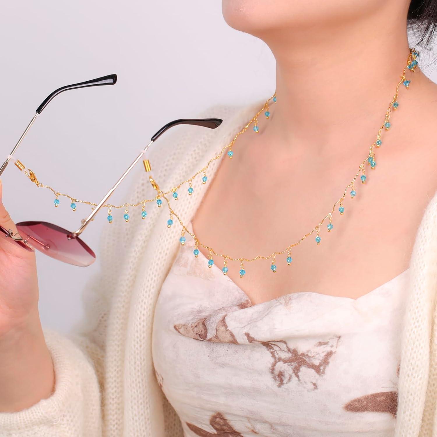 Cadena de Gafas KKJoy de Cobre 80cm con Gomas