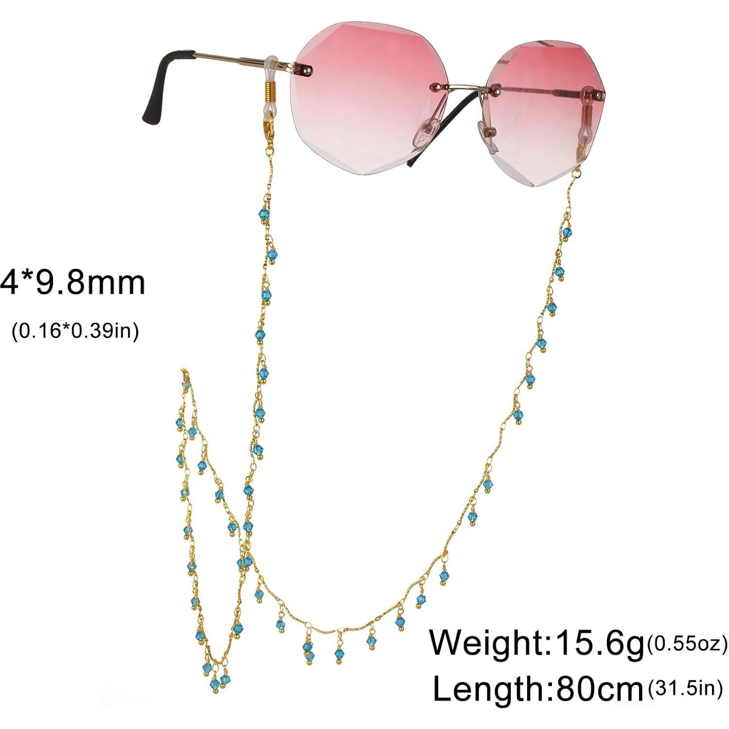 Cadena de Gafas KKJoy de Cobre 80cm con Gomas