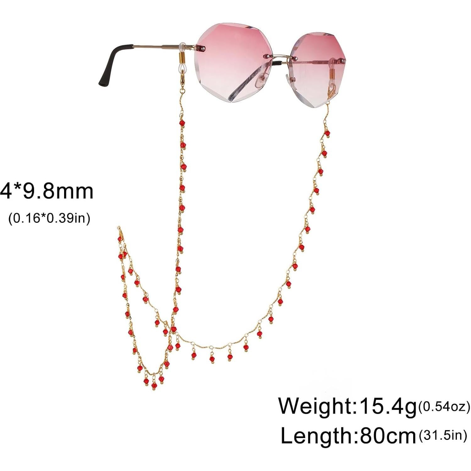 Cadena de Gafas KKJoy de Cobre 80cm con Gomas