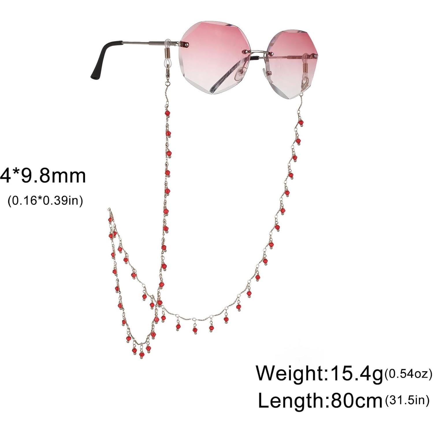 Cadena de Gafas KKJoy de Cobre 80cm con Gomas