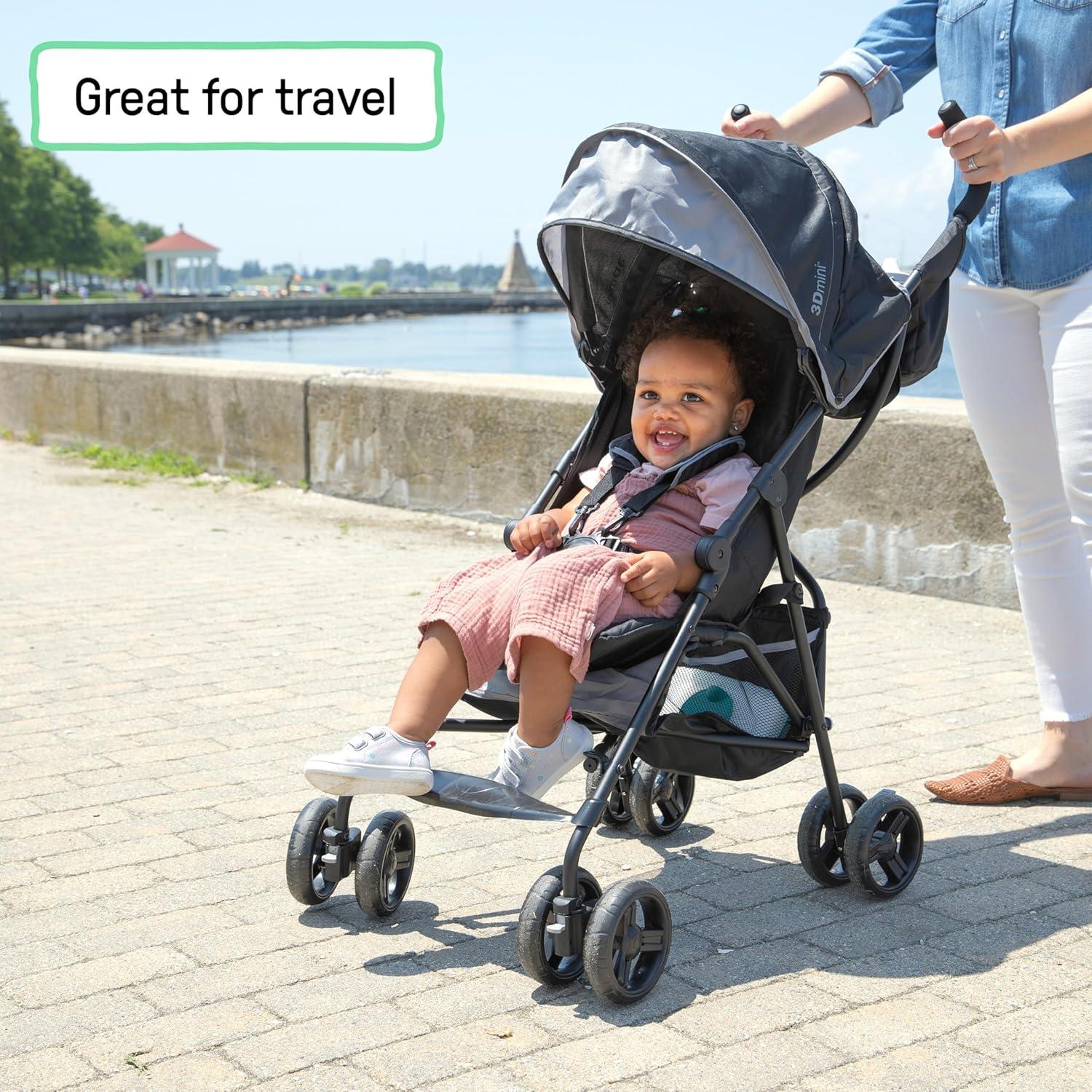 Carrito de Paseo Ingenuity 3Dmini - Ligero y Plegable, Gris
