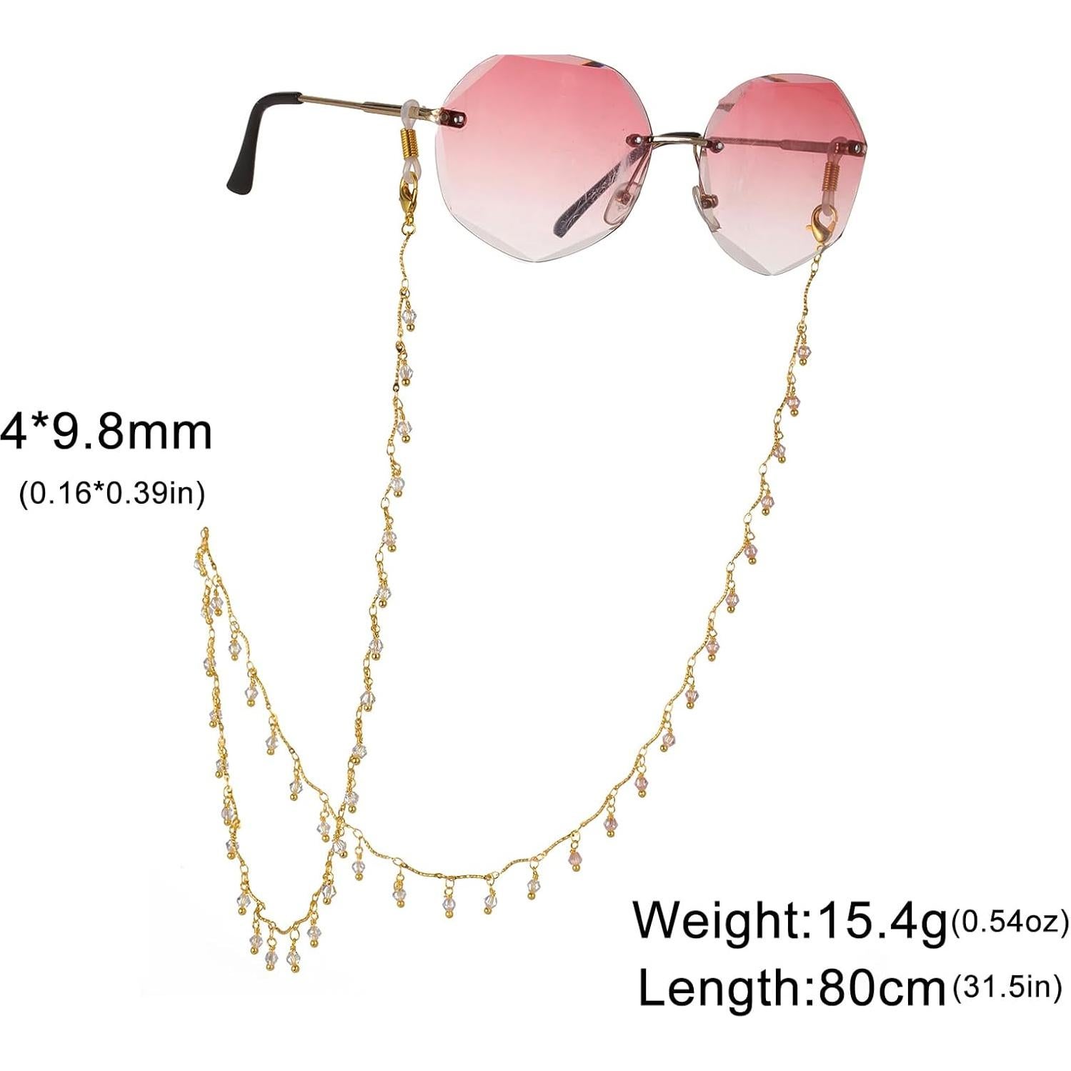 Cadena de Gafas KKJoy de Cobre 80cm con Gomas