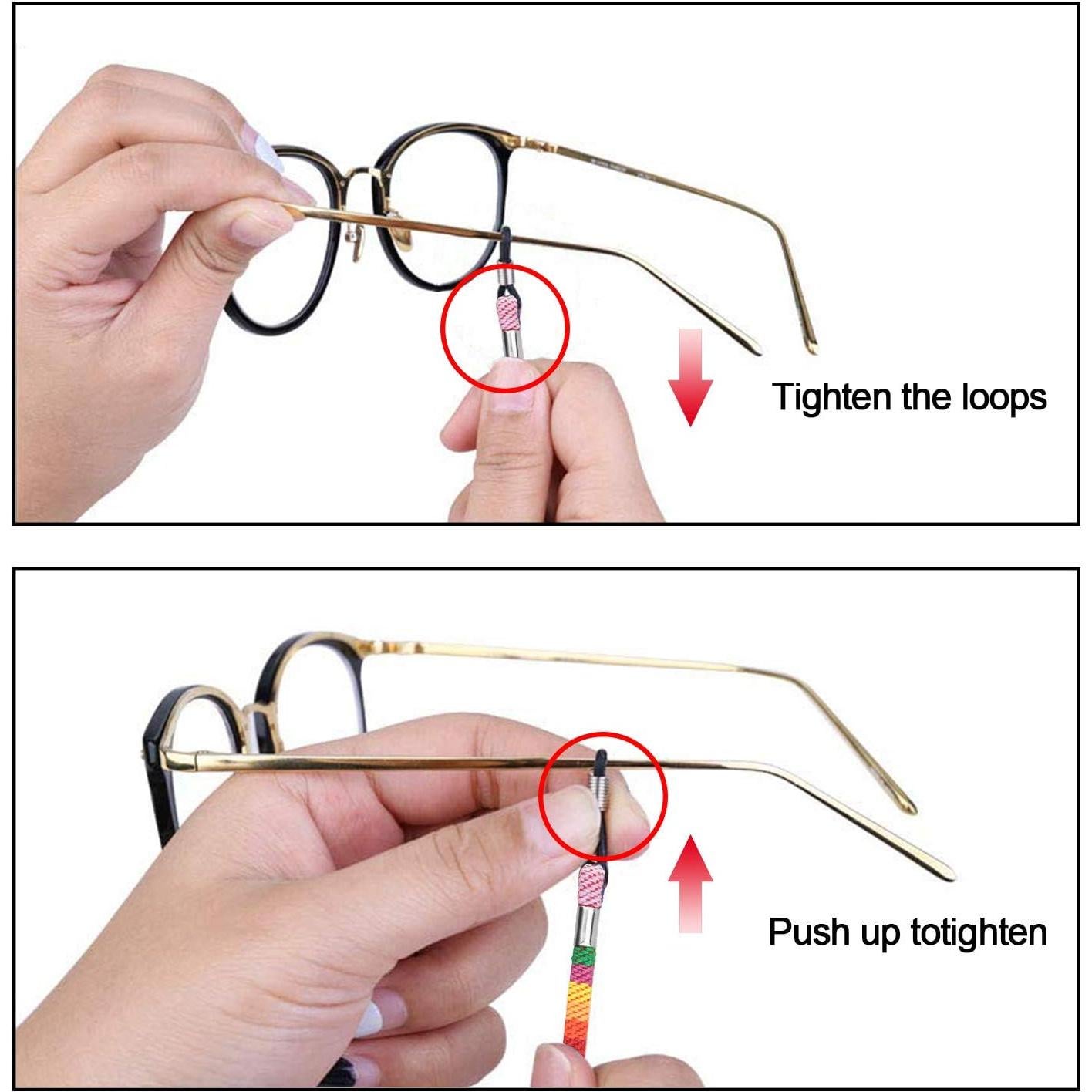 Cadena de Gafas EAONE para Mujeres y Hombres - 10 Piezas Estilo Deportivo