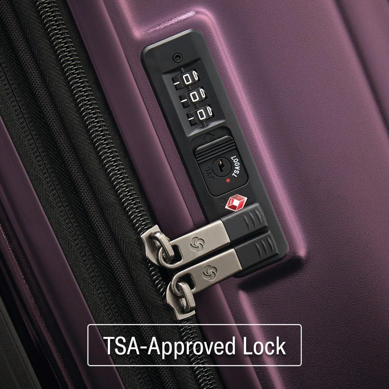 Maleta Mediana Samsonite Octiv 24" Dura Expandible Púrpura