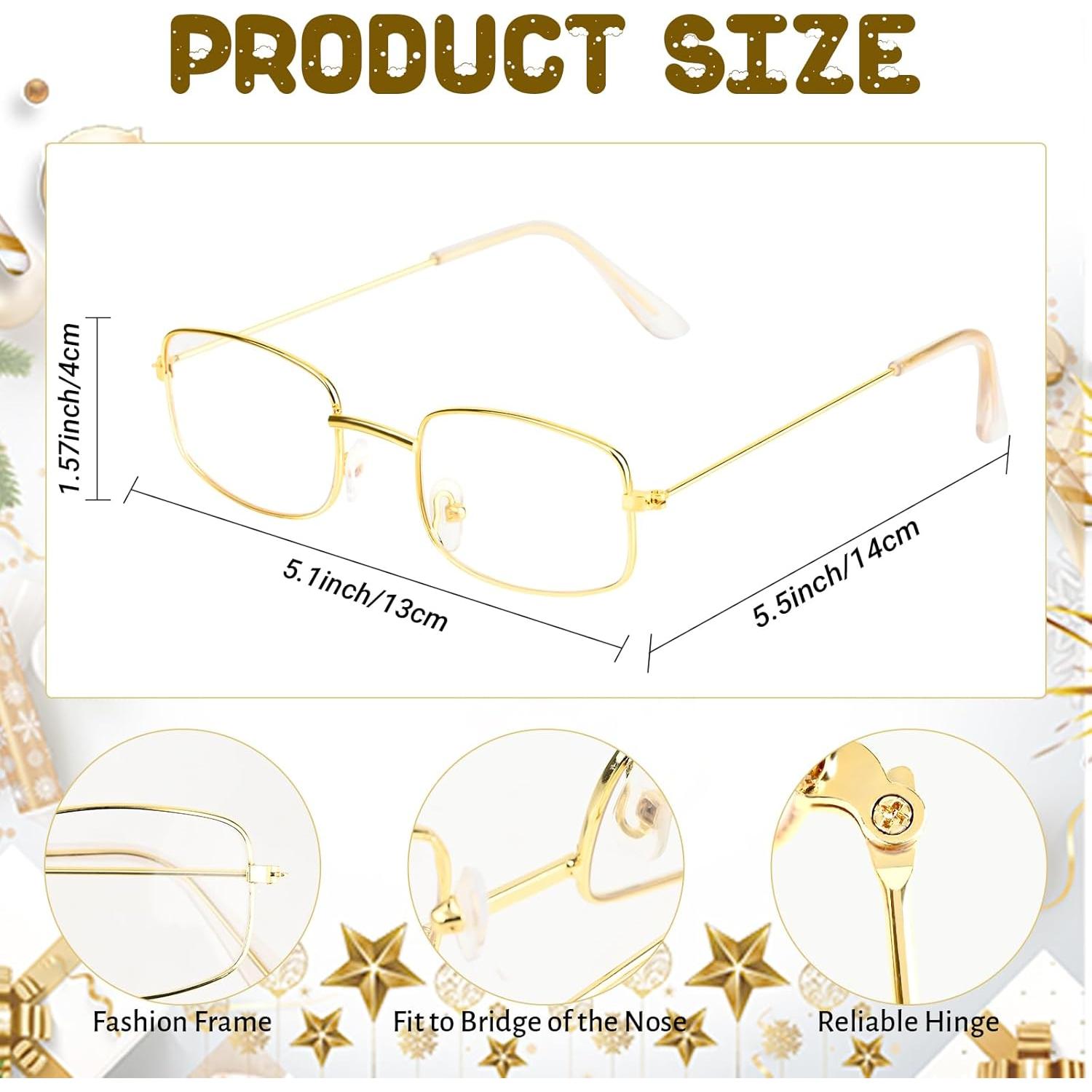 Disfraz de Anciana 5 Piezas Gafas Collar Pulsera