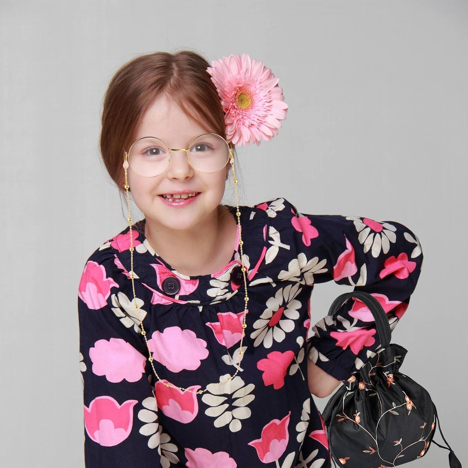 Disfraz de anciana 5 piezas con gafas y accesorios