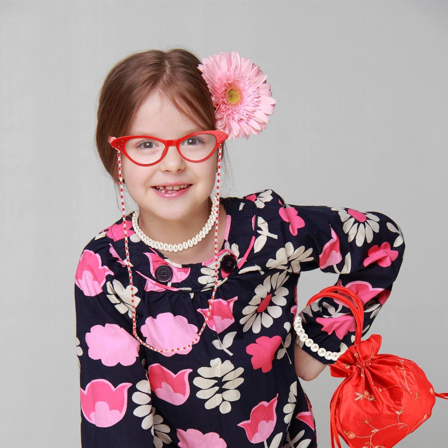 Disfraz de anciana 5 piezas con gafas y accesorios