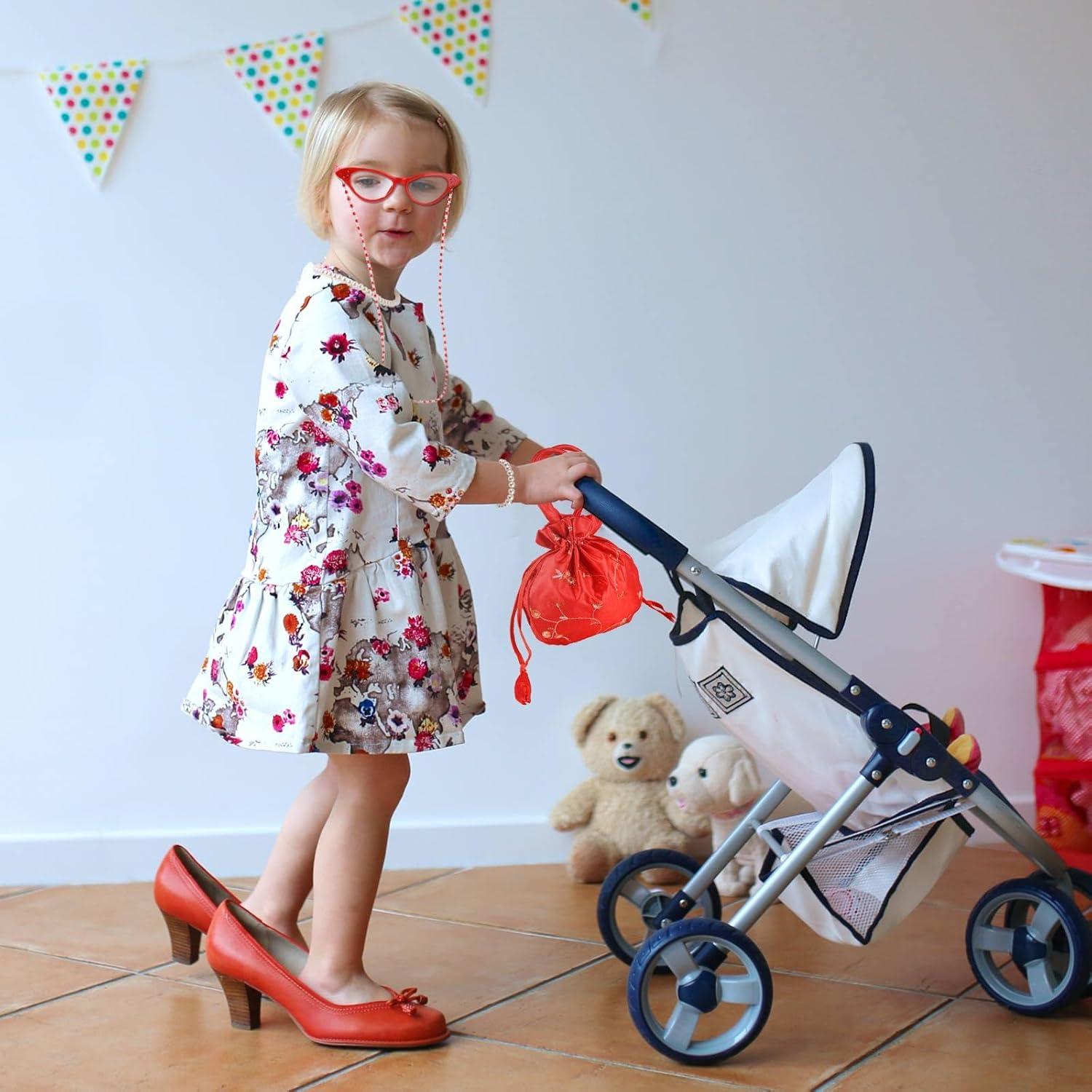 Disfraz de anciana 5 piezas con gafas y accesorios