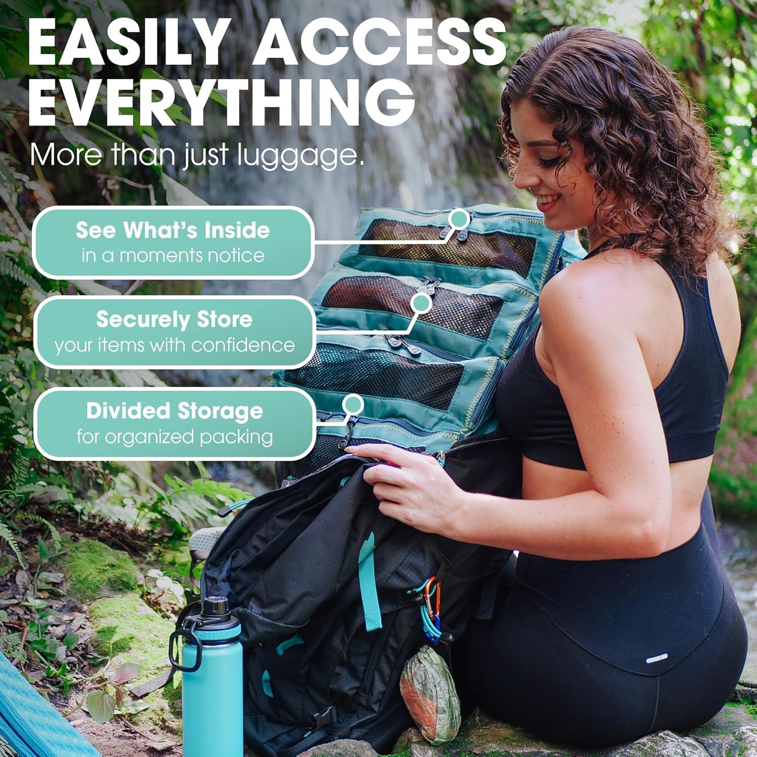 Organizador de Maleta Colgante Pack Gear XL Negro - 42x24x58 cm