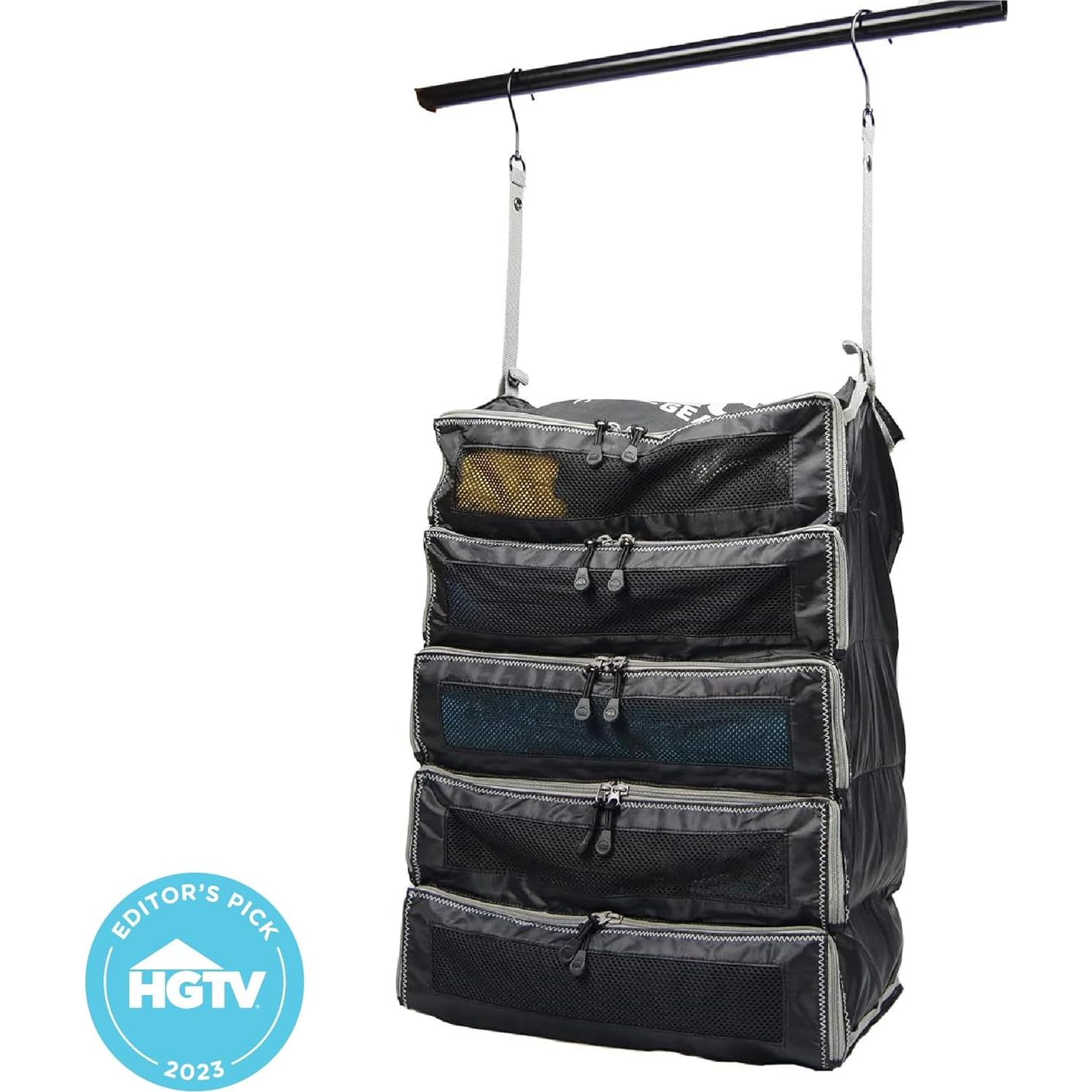 Organizador de Maleta Colgante Pack Gear XL Negro - 42x24x58 cm