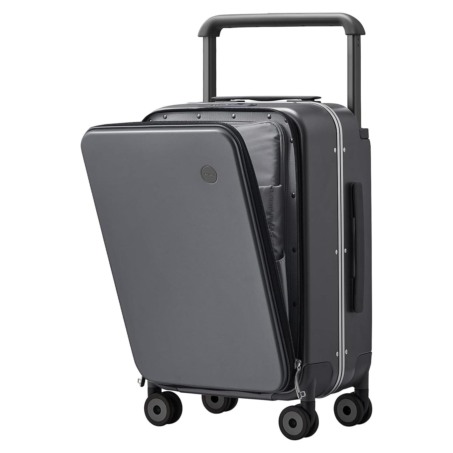 Maleta de Mano Mixi 20" Gris Roca con Mango Ancho y Ruedas