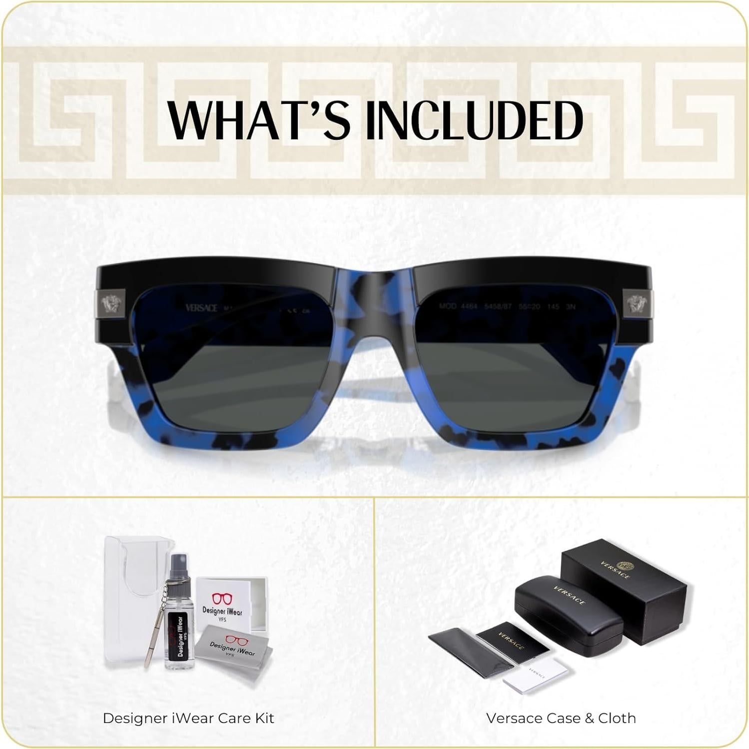 Gafas de sol Versace VE4464 para hombres + Kit iWear