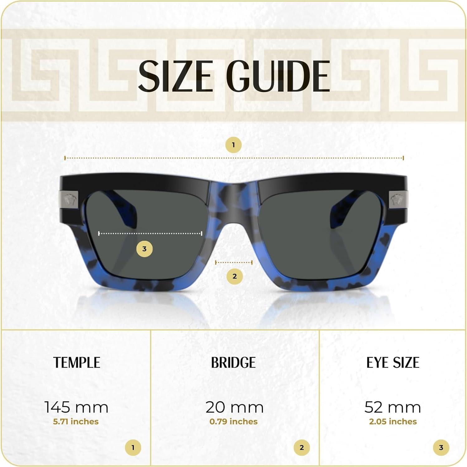 Gafas de sol Versace VE4464 para hombres + Kit iWear