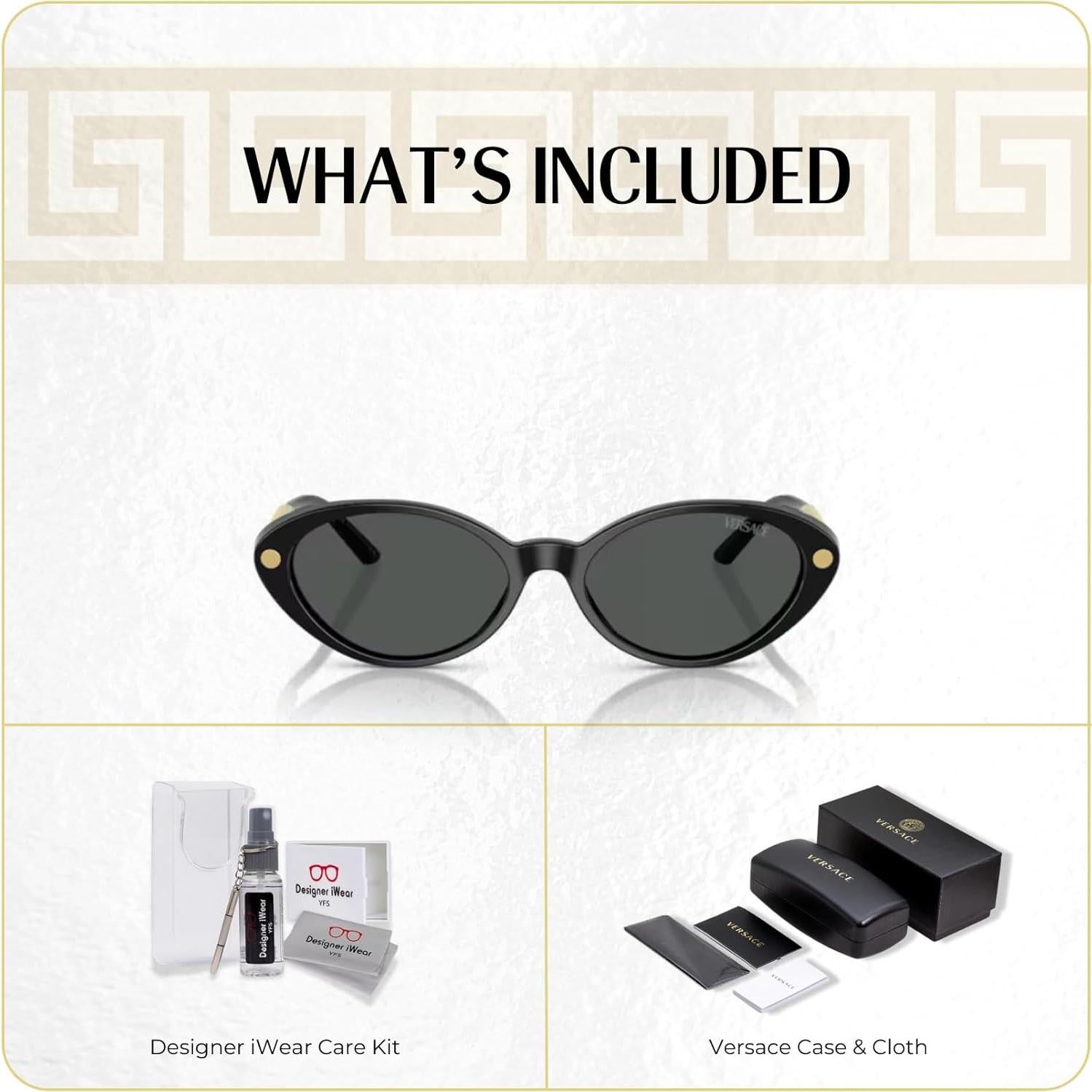 Gafas de sol ovaladas Versace VE4469 para mujeres - 54mm