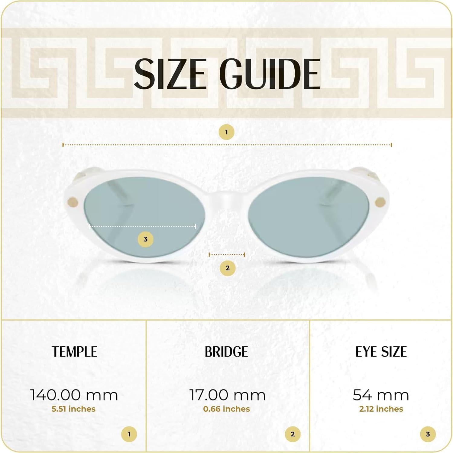 Gafas de sol ovaladas Versace VE4469 54mm para mujeres