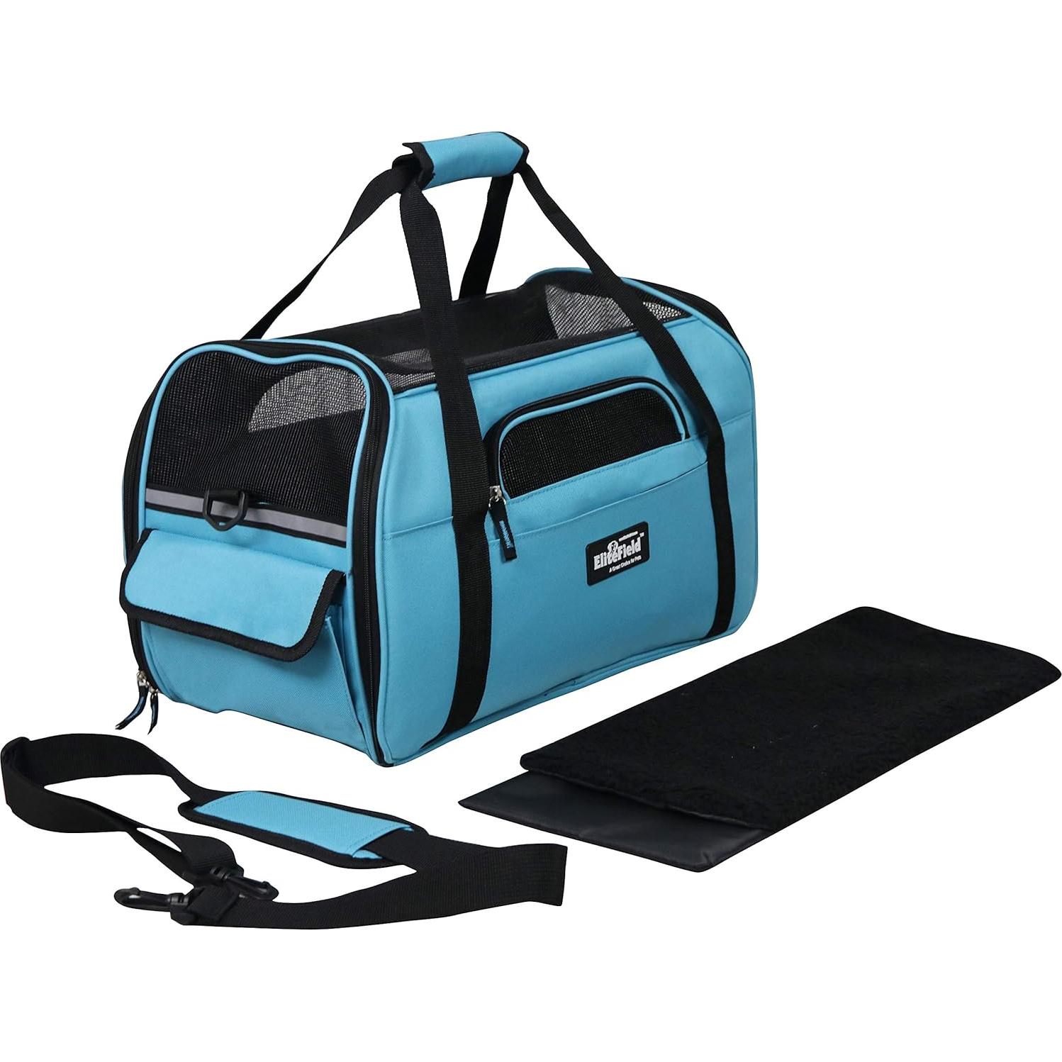 Transportín para Mascotas EliteField Mediano Azul Cielo