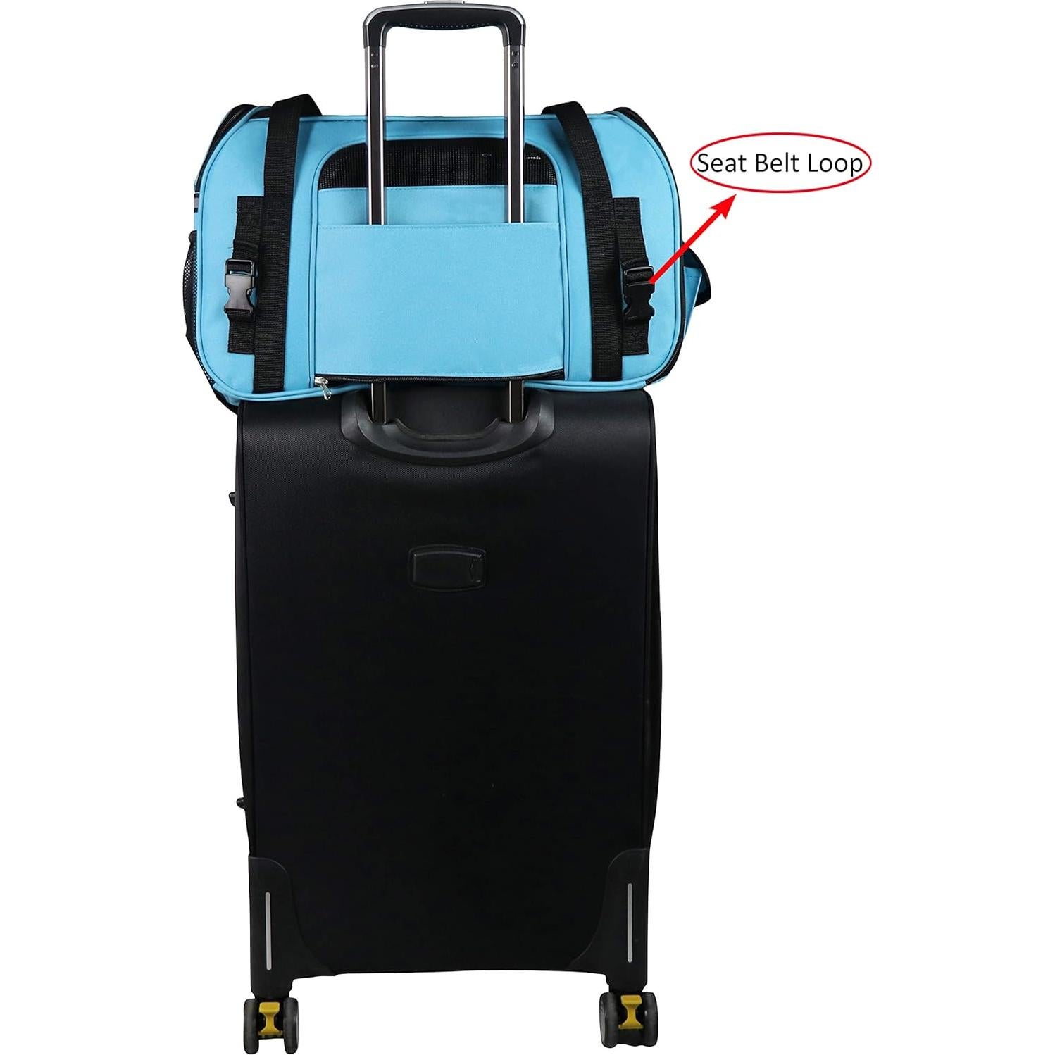 Transportín para Mascotas EliteField Mediano Azul Cielo