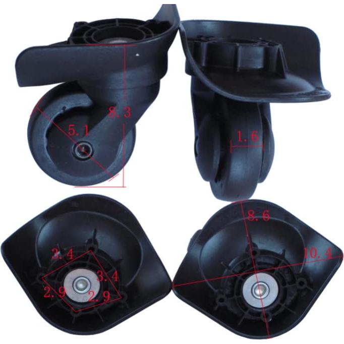 Ruedas de Reemplazo A53 para Equipaje Alomejor - 1 Par