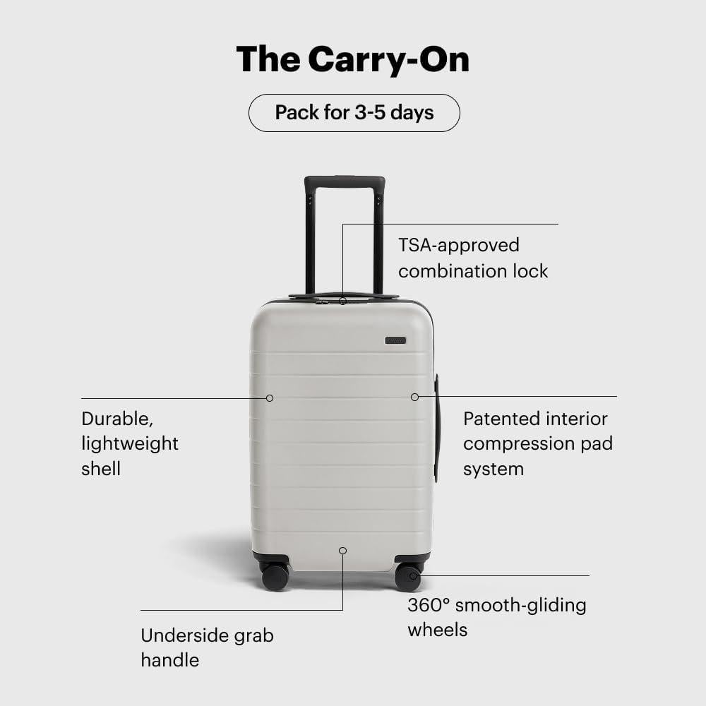 Maleta de Mano Away Gris Nube 22" Ligera con Ruedas TSA