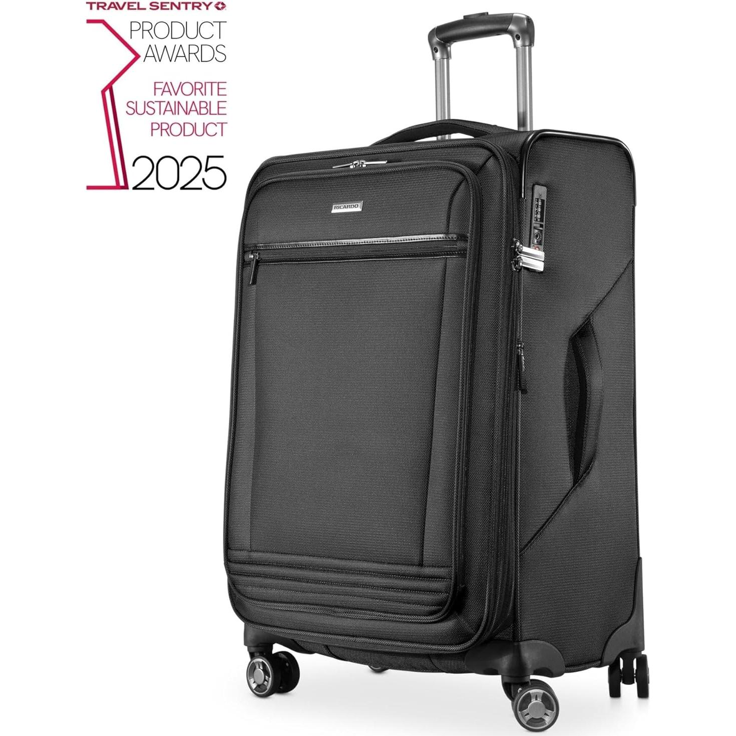 Maleta de Viaje Ricardo Beverly Hills Avalon 24" Negra rPET