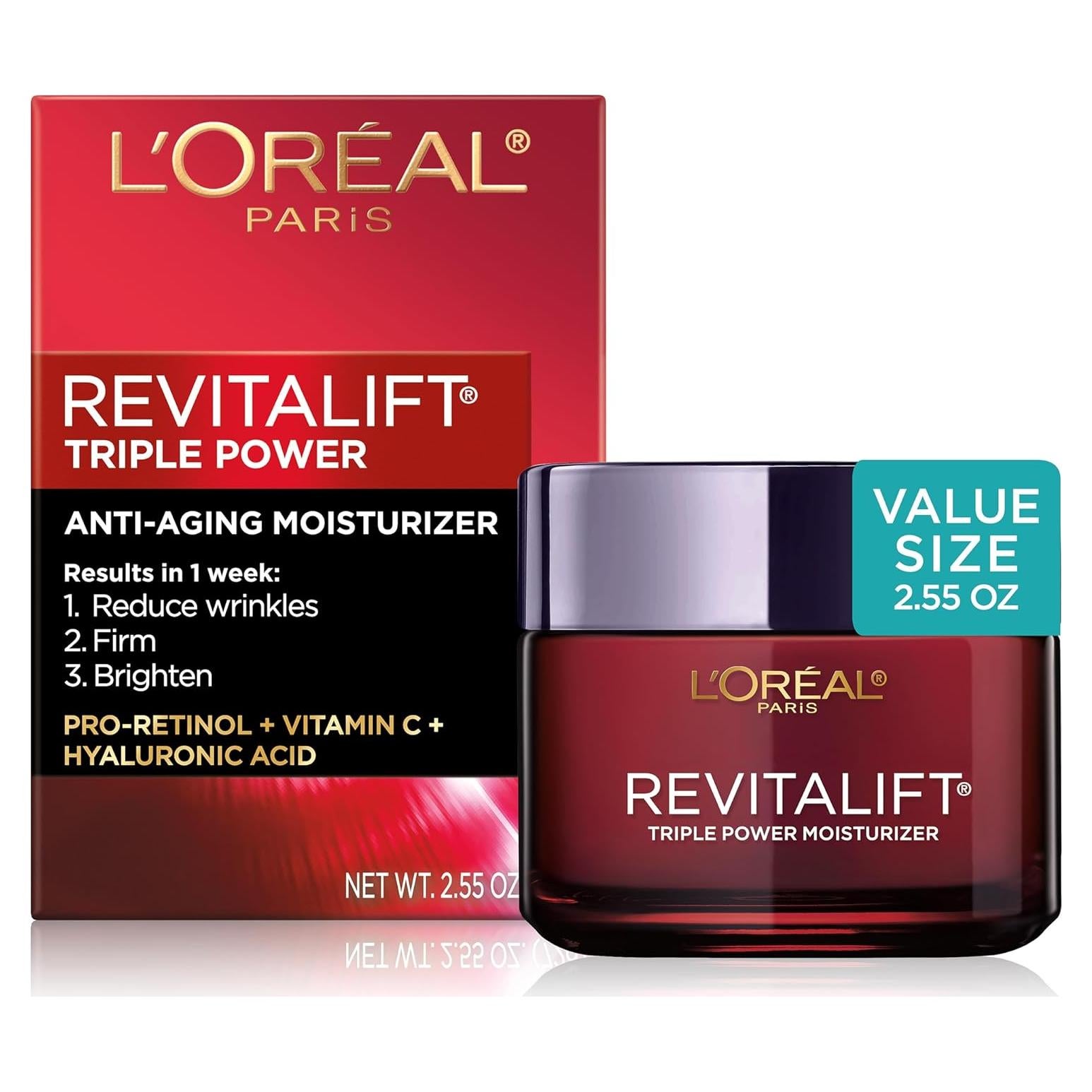 Crema Hidratante Facial L'Oreal Revitalift 72g Anti-Envejecimiento