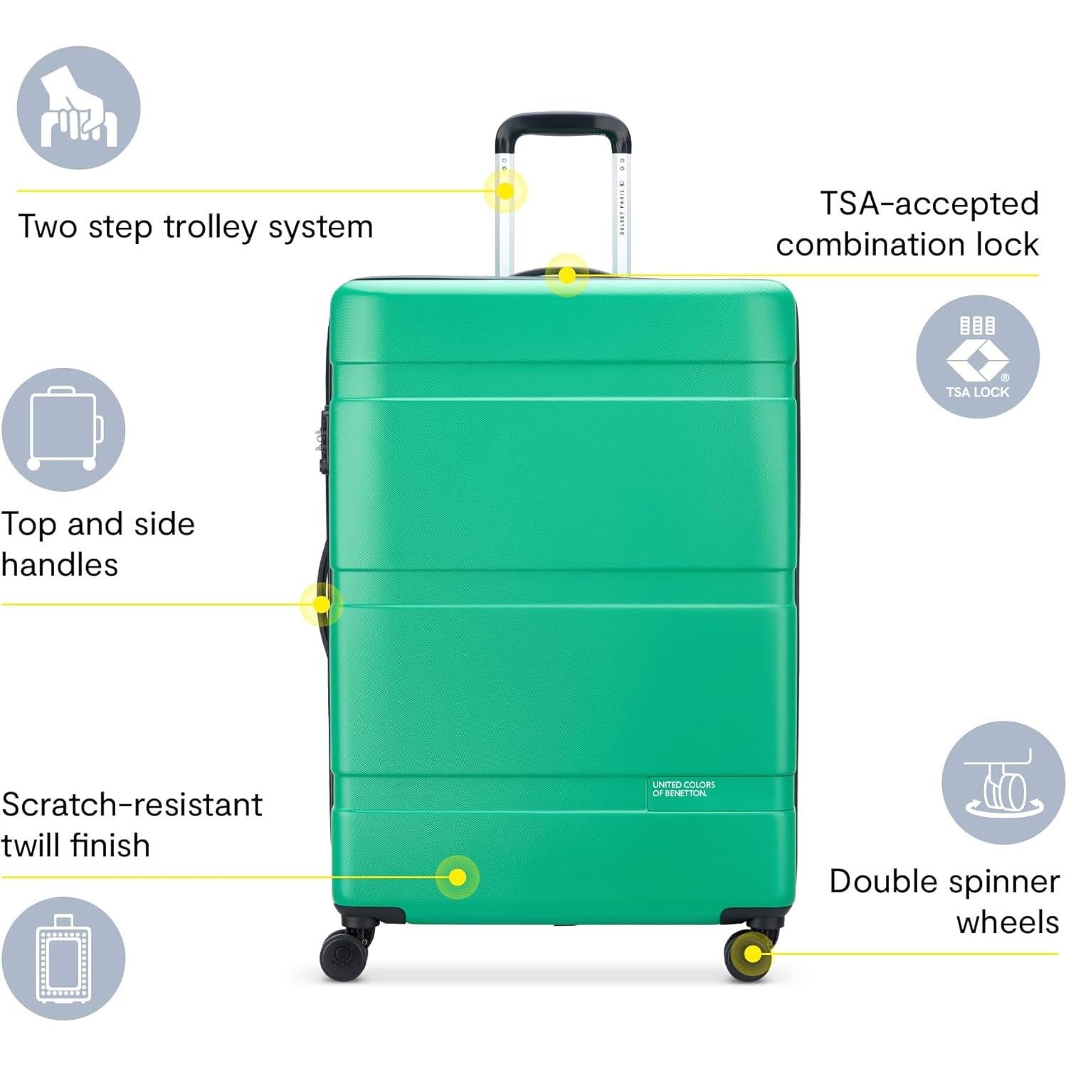 Equipaje Duro Benetton ¡Ahora! 110L Rojo 76.2cm con Ruedas