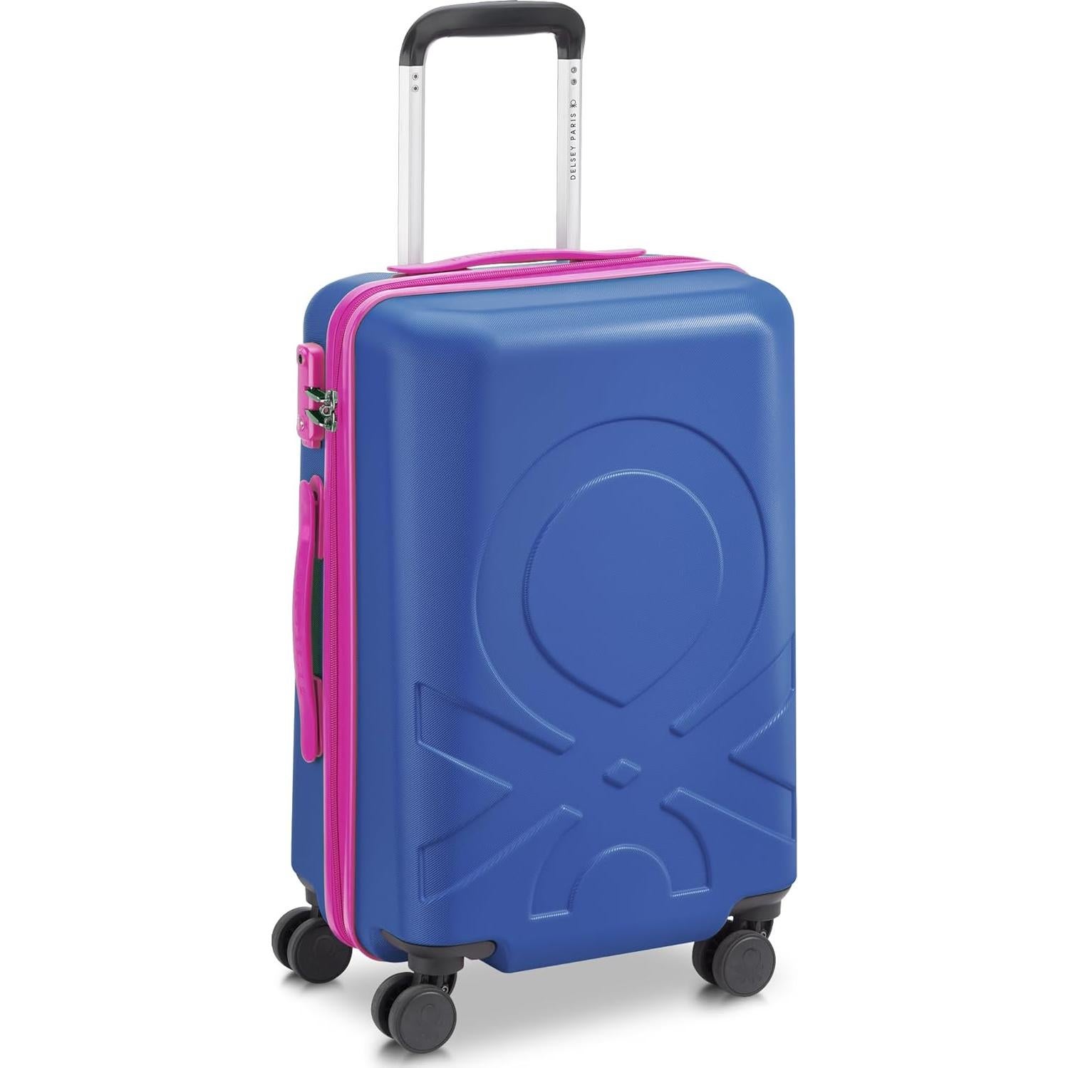 Maleta Delsey Fabrica Equipaje Duro 19" Azul con Ruedas