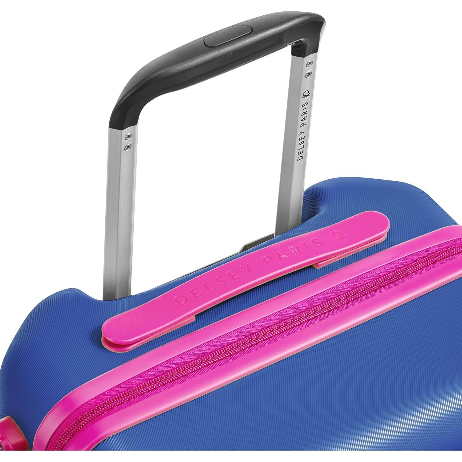 Maleta Delsey Fabrica Equipaje Duro 19" Azul con Ruedas