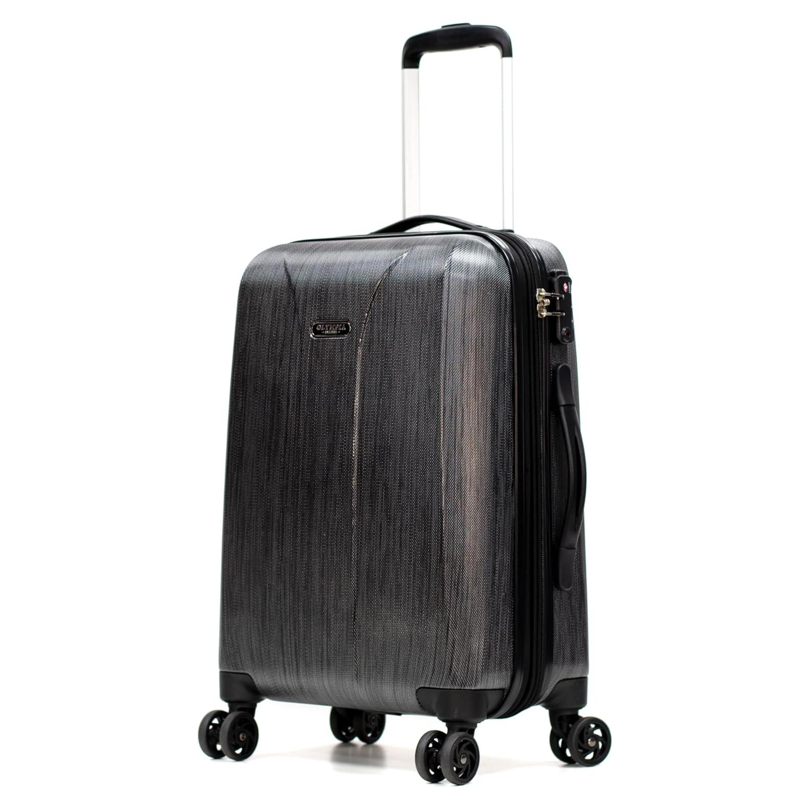 Maleta Expandible Dura Olympia Aerolite 21" Gris con Cerradura TSA