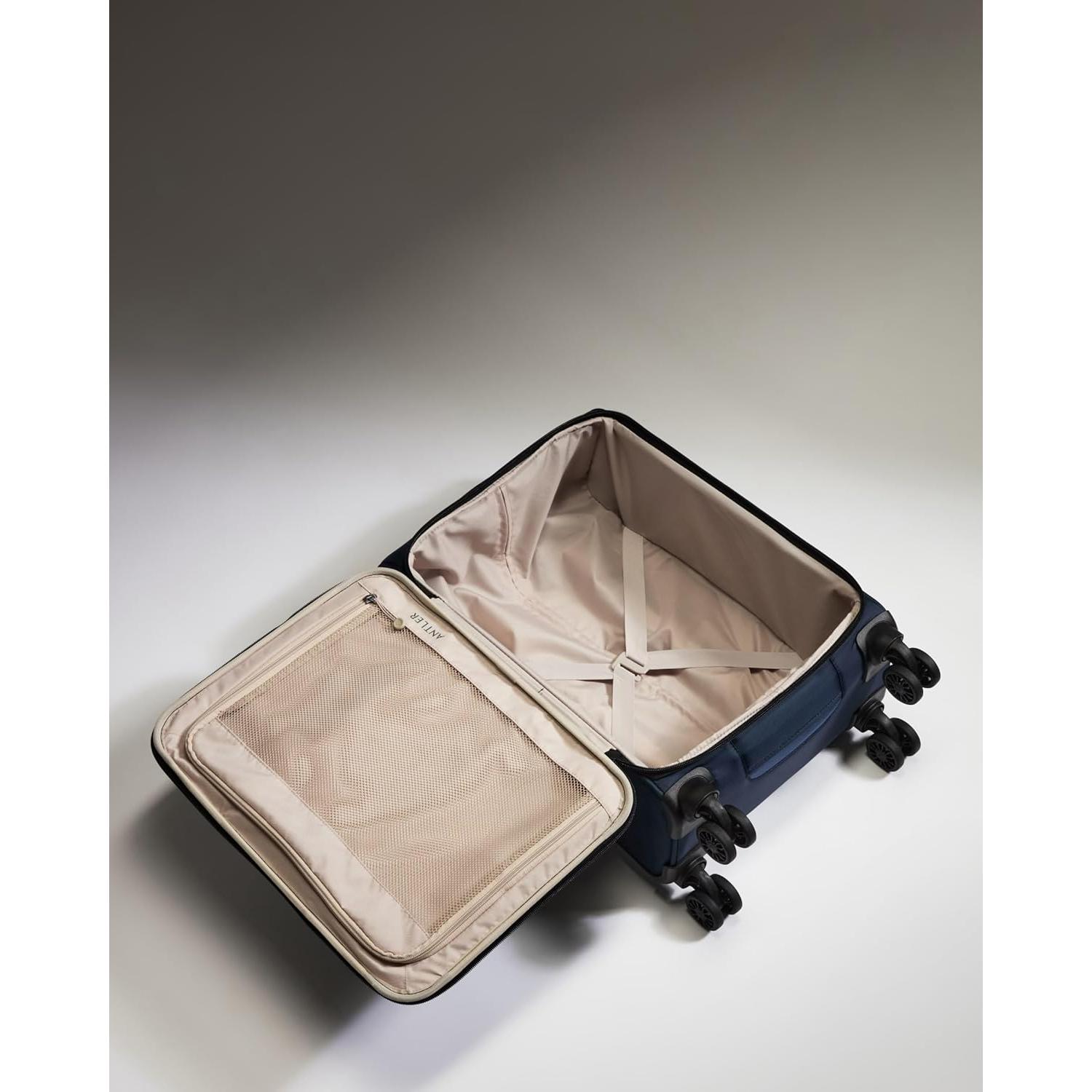 Maleta de Cabina Antler Soft Stripe 55x35x23-28cm Azul