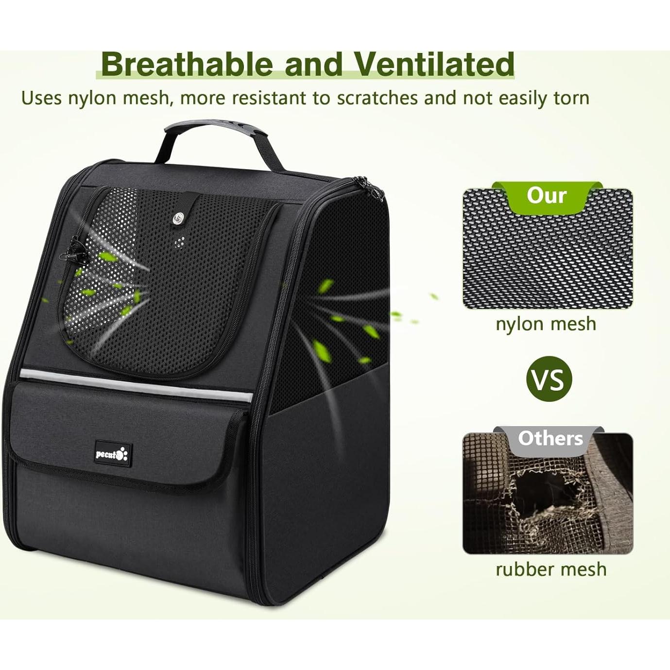 Transportadora Mochila Pecute para Gatos y Perros Pequeños