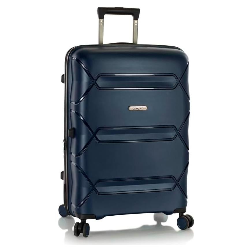 Maleta Heys Milos 66 cm Azul Marino Duraflex TSA Expandible