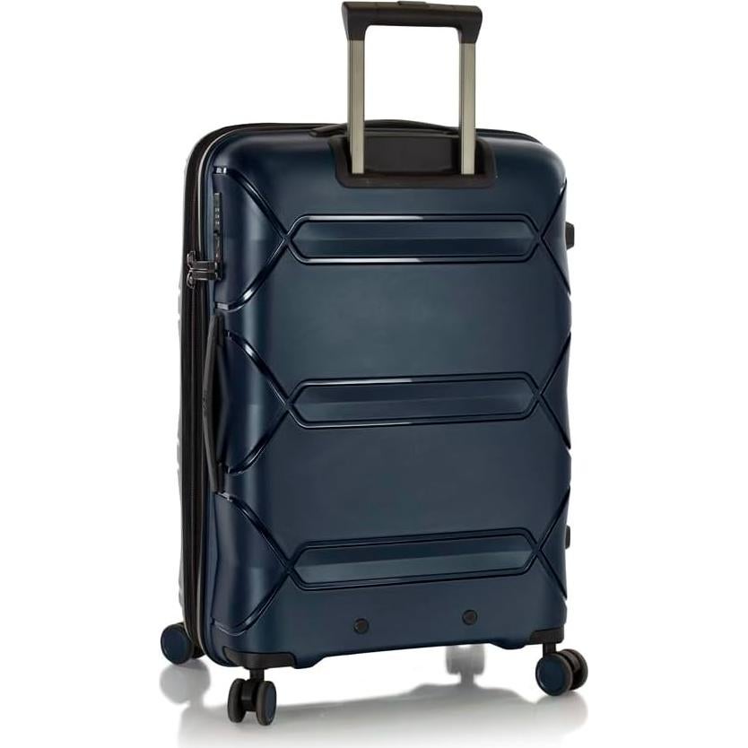 Maleta Heys Milos 66 cm Azul Marino Duraflex TSA Expandible