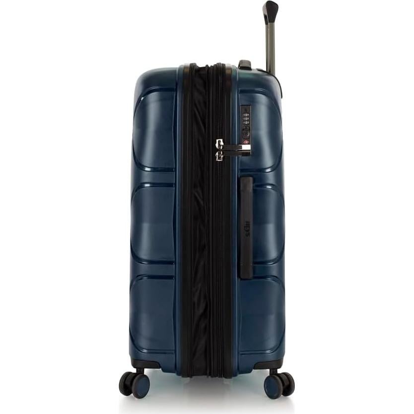 Maleta Heys Milos 66 cm Azul Marino Duraflex TSA Expandible