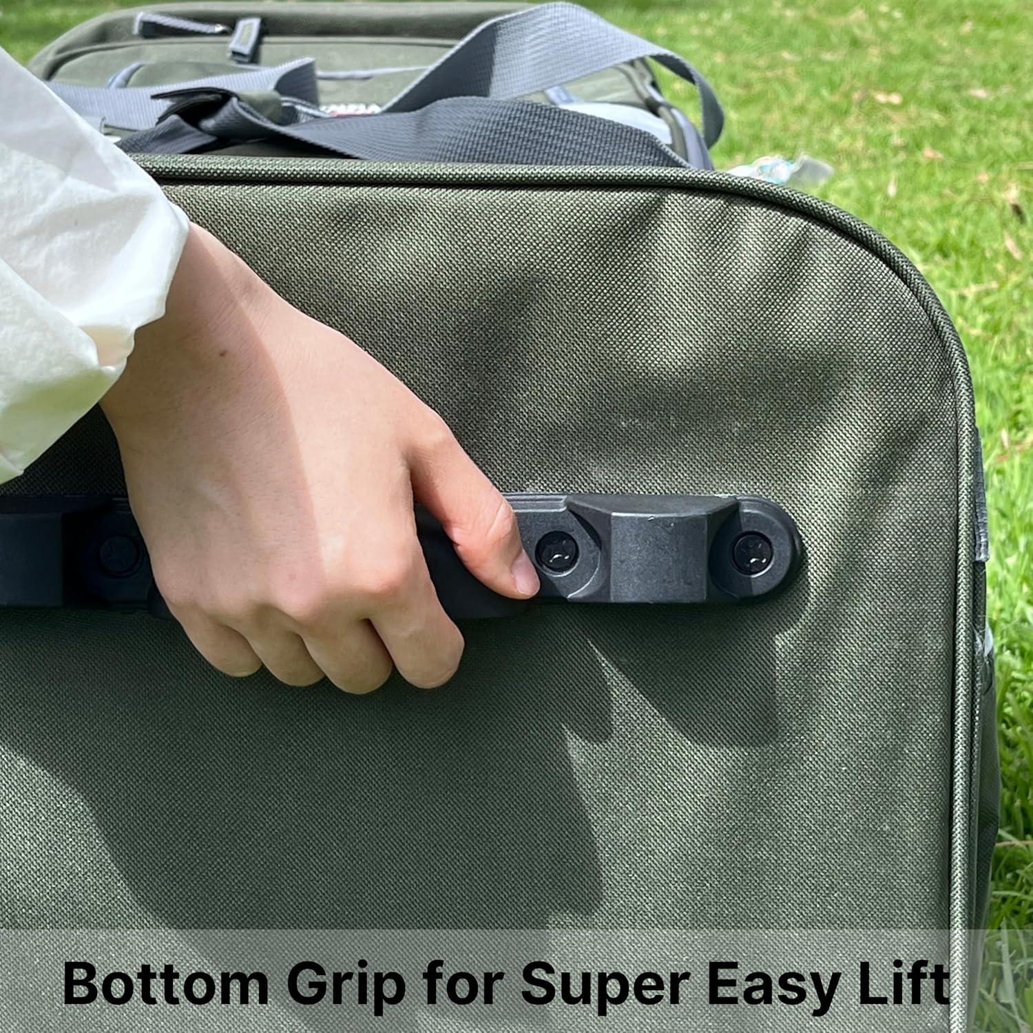 Bolsa de viaje rodante Olympia U.S.A. 22" Rosa 8 bolsillos