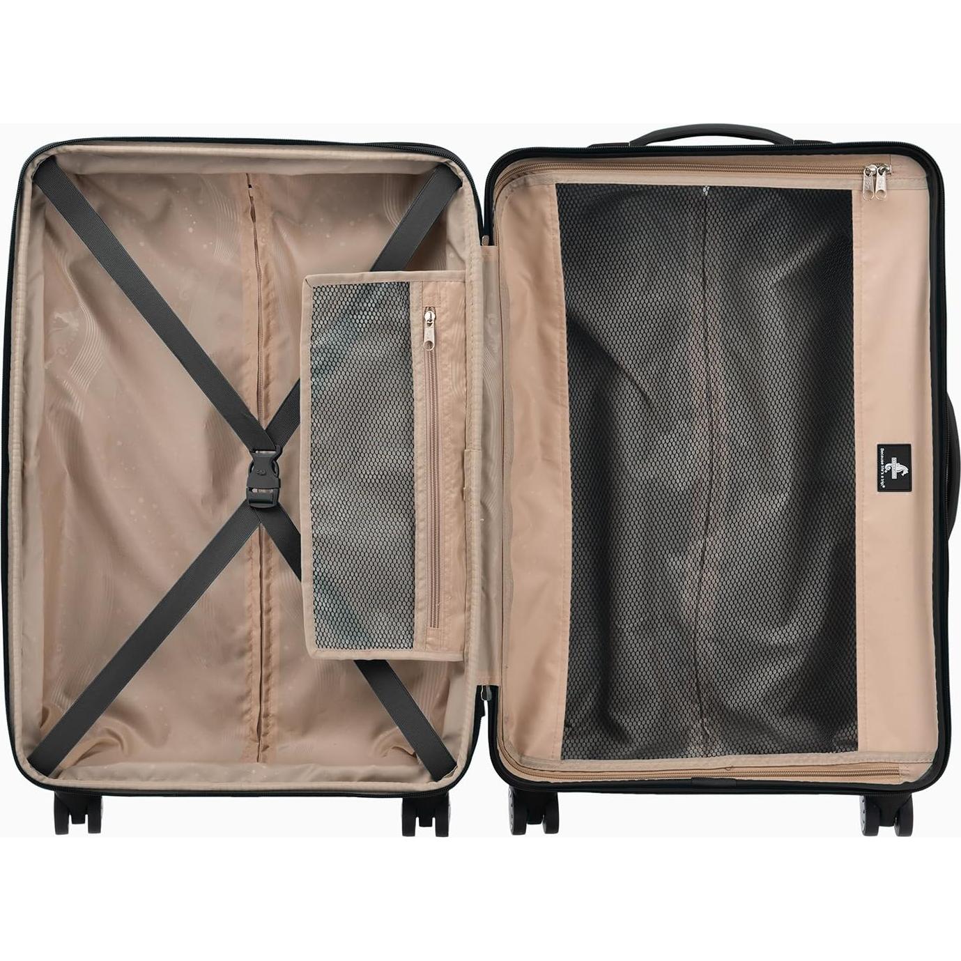 Maleta Spinner Expandible Atlantic Ultra Lite 24" Negro Jade