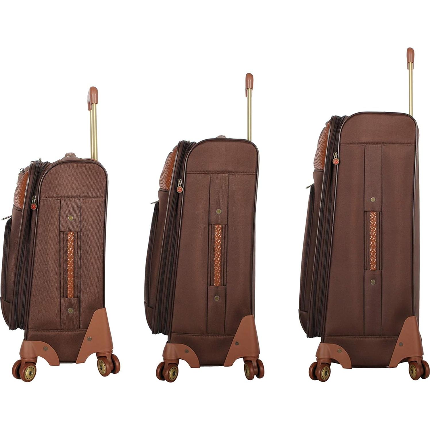 Conjunto de Maletas Pathfinder 4 Piezas Chocolate Expandible