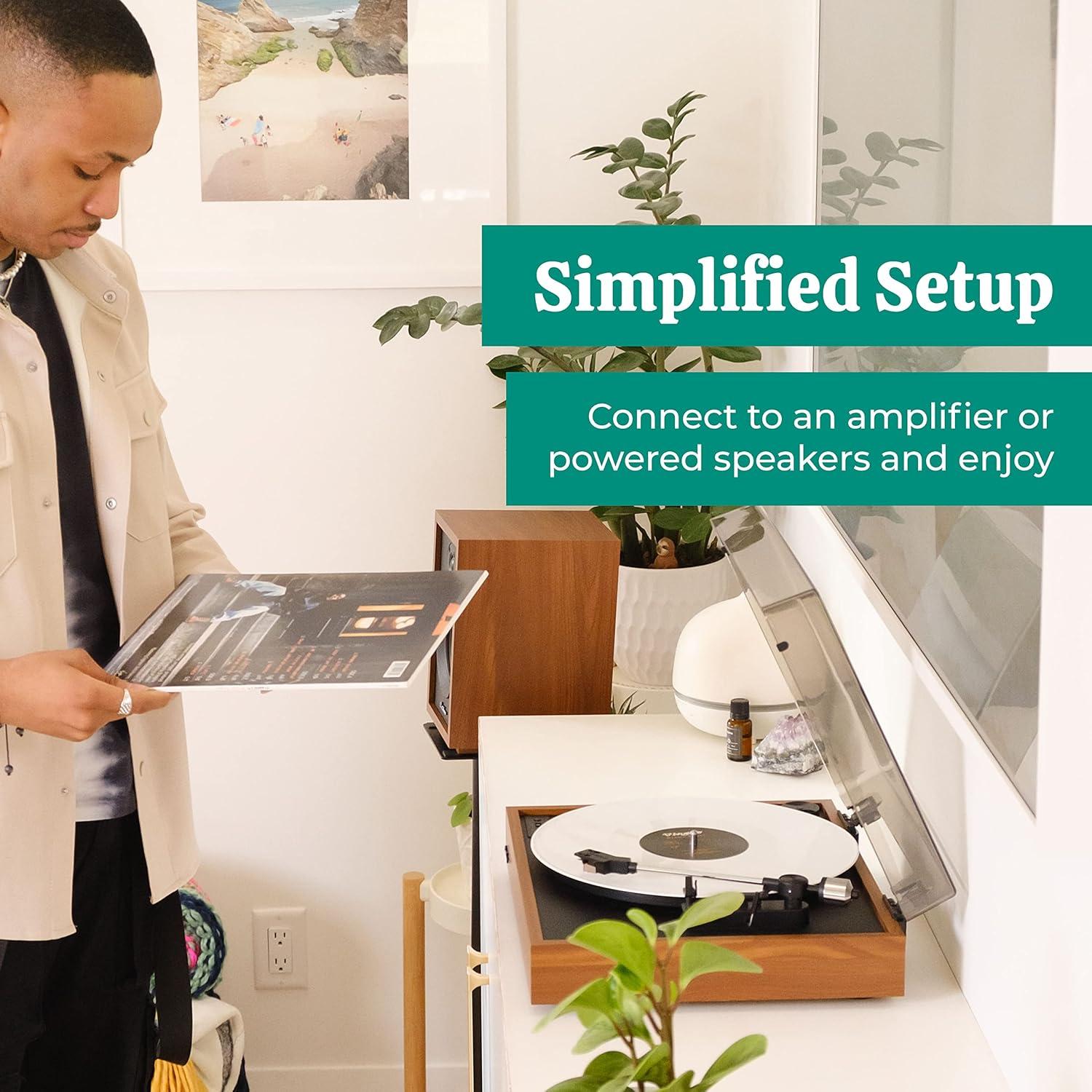 Reproductor de Vinilo Inalámbrico Electrohome RR36 2 Velocidades