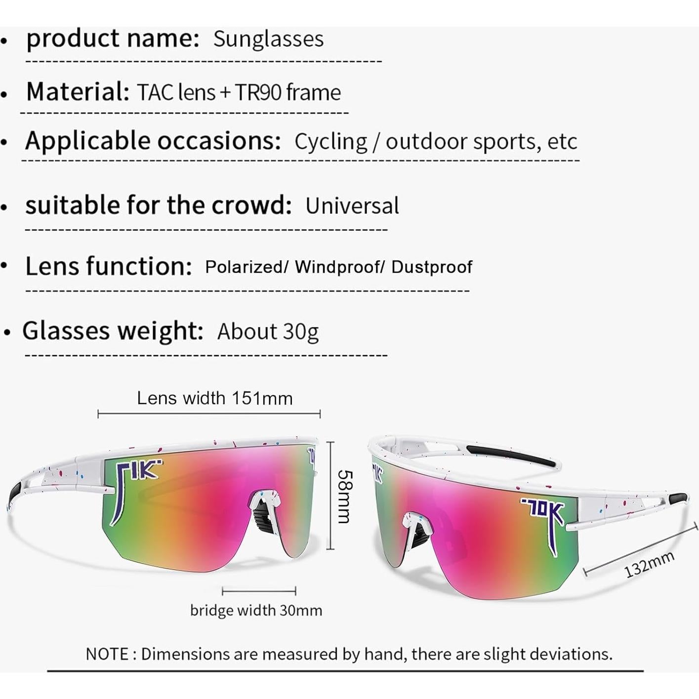 Gafas de sol polarizadas Nobleboy UV400 para deportes