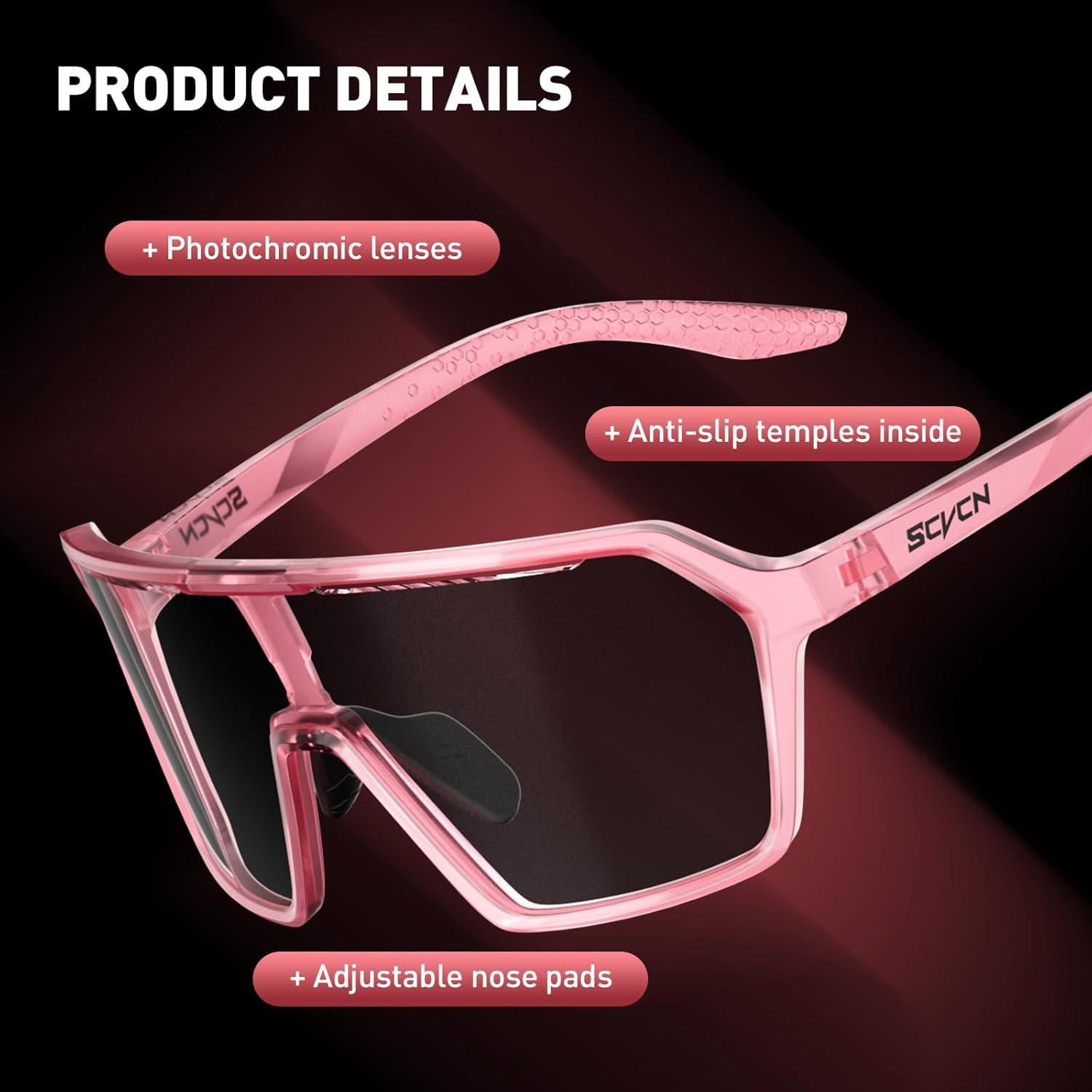 Gafas de Ciclismo SCVCN Fotoquímicas UV400 Ajustables