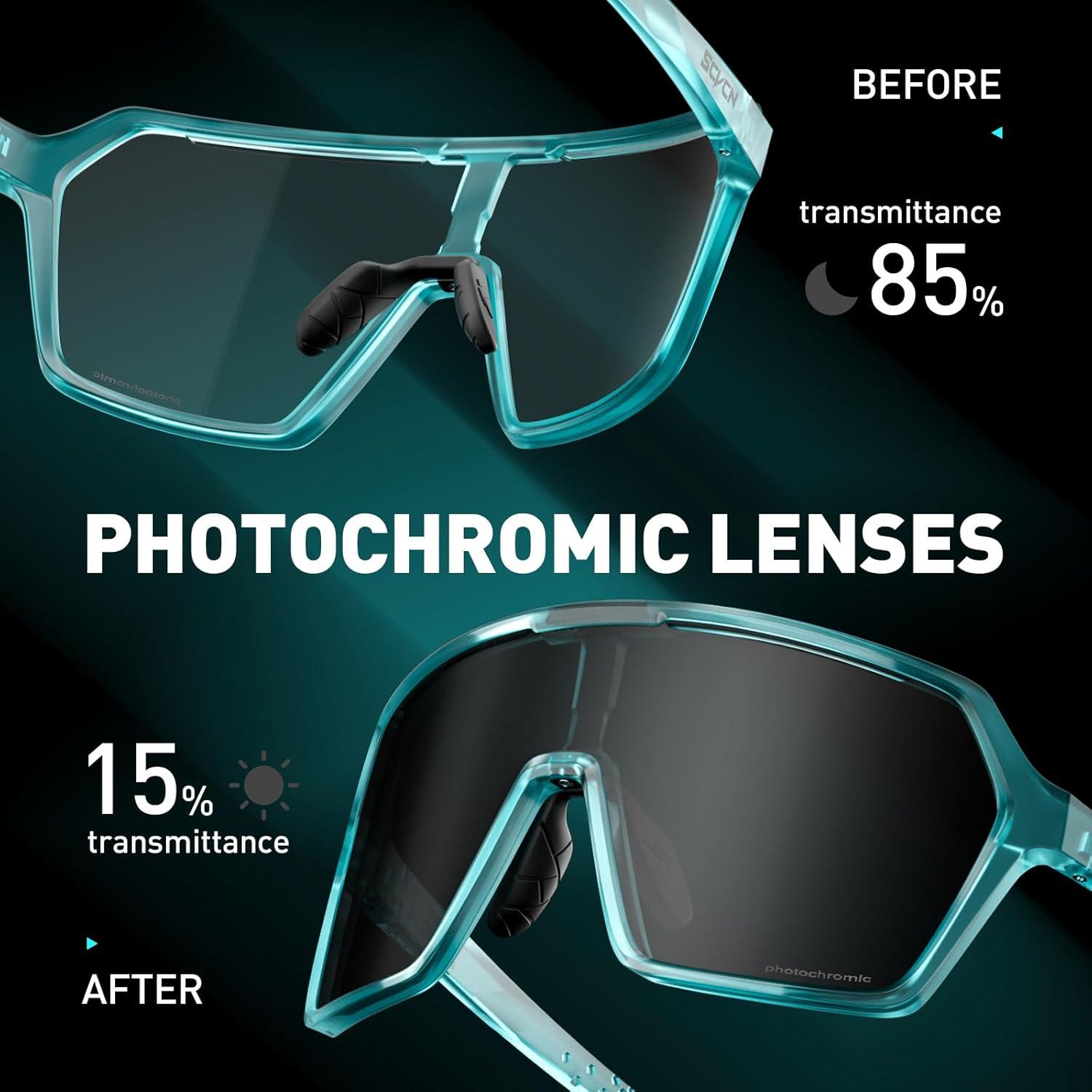 Gafas de Ciclismo SCVCN Fotoquímicas UV400 Ajustables