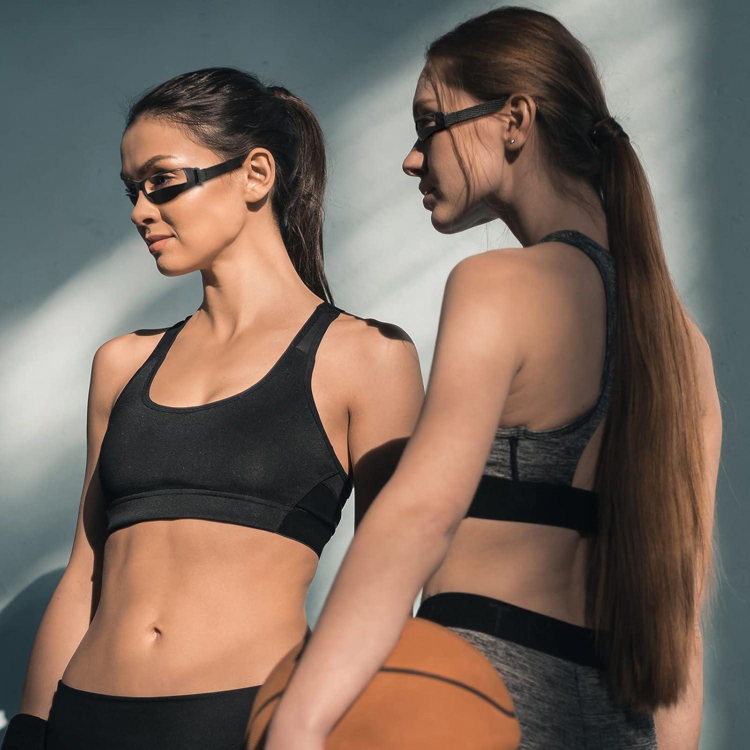 Gafas de Dribbling Baloncesto Ajustables 3 Piezas Negras